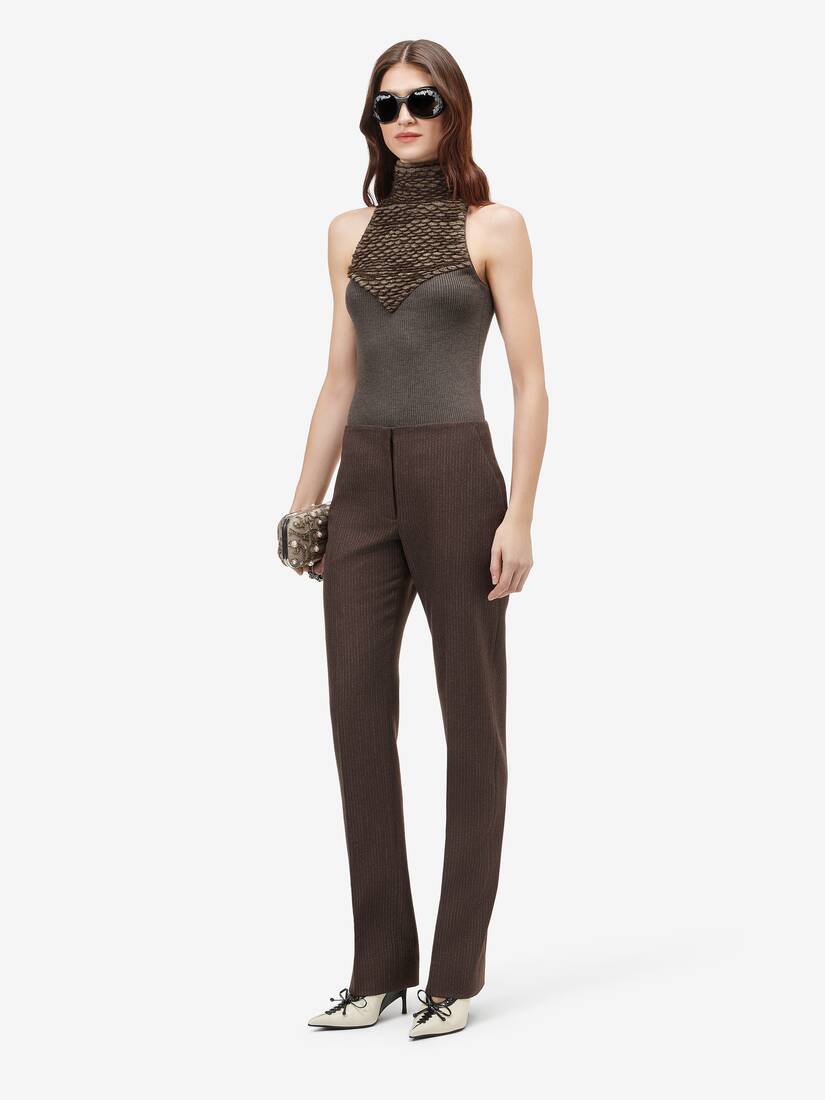 Wool Pinstripe Trousers | Alexander McQueen - image 2