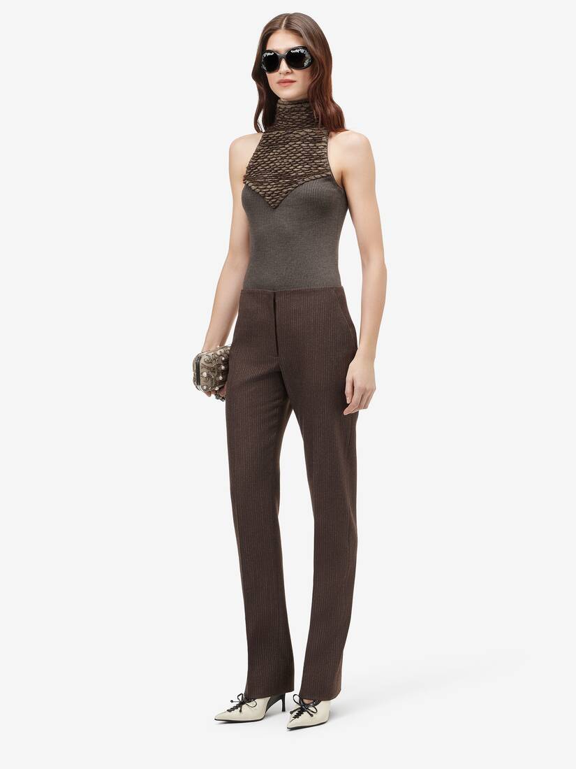 Pantalon en laine à fines rayures | Alexander McQueen - image 2