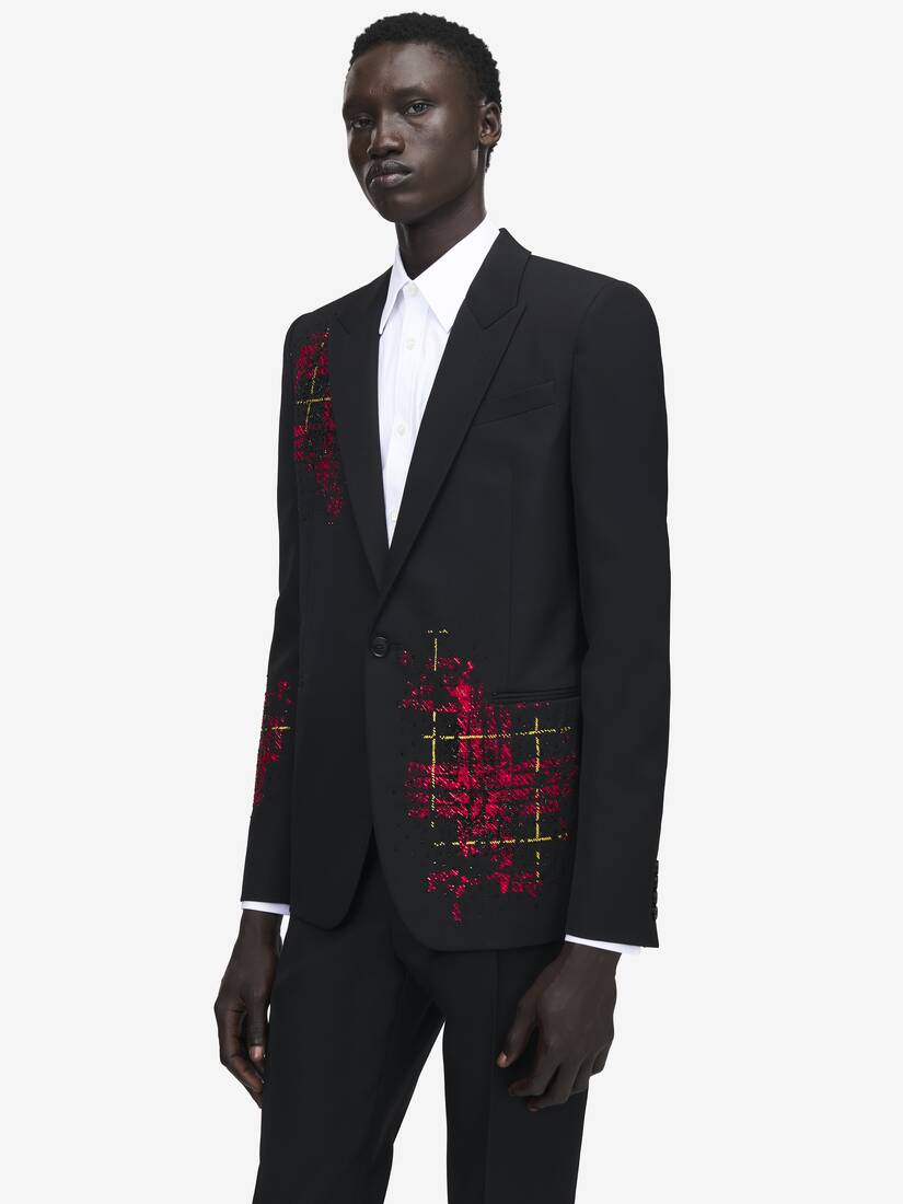 Veste à boutonnage simple à broderie cristaux | Alexander McQueen - image 6