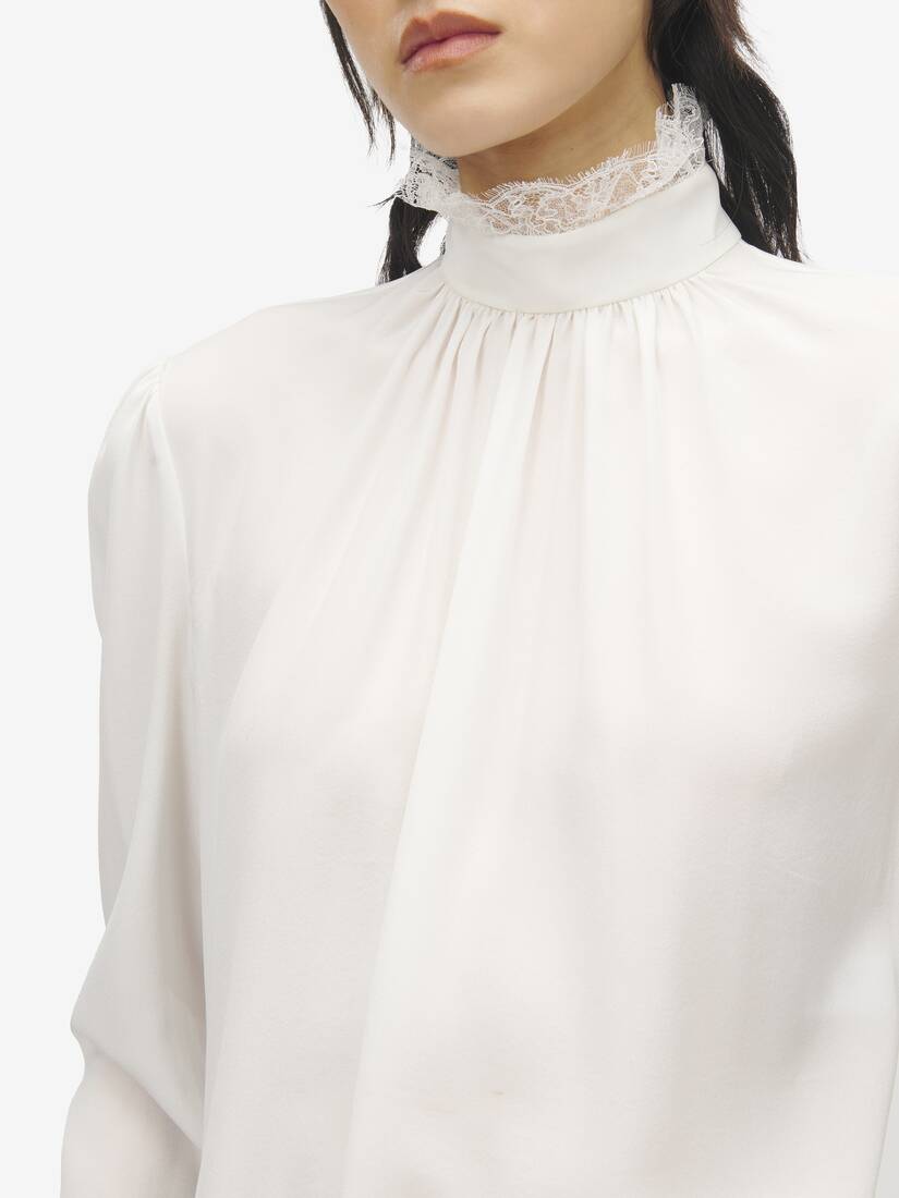 Lace Insert Top | Alexander McQueen - image 5