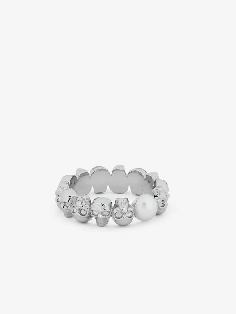 Skulls and Pearl Ring | Alexander McQueen - image 3