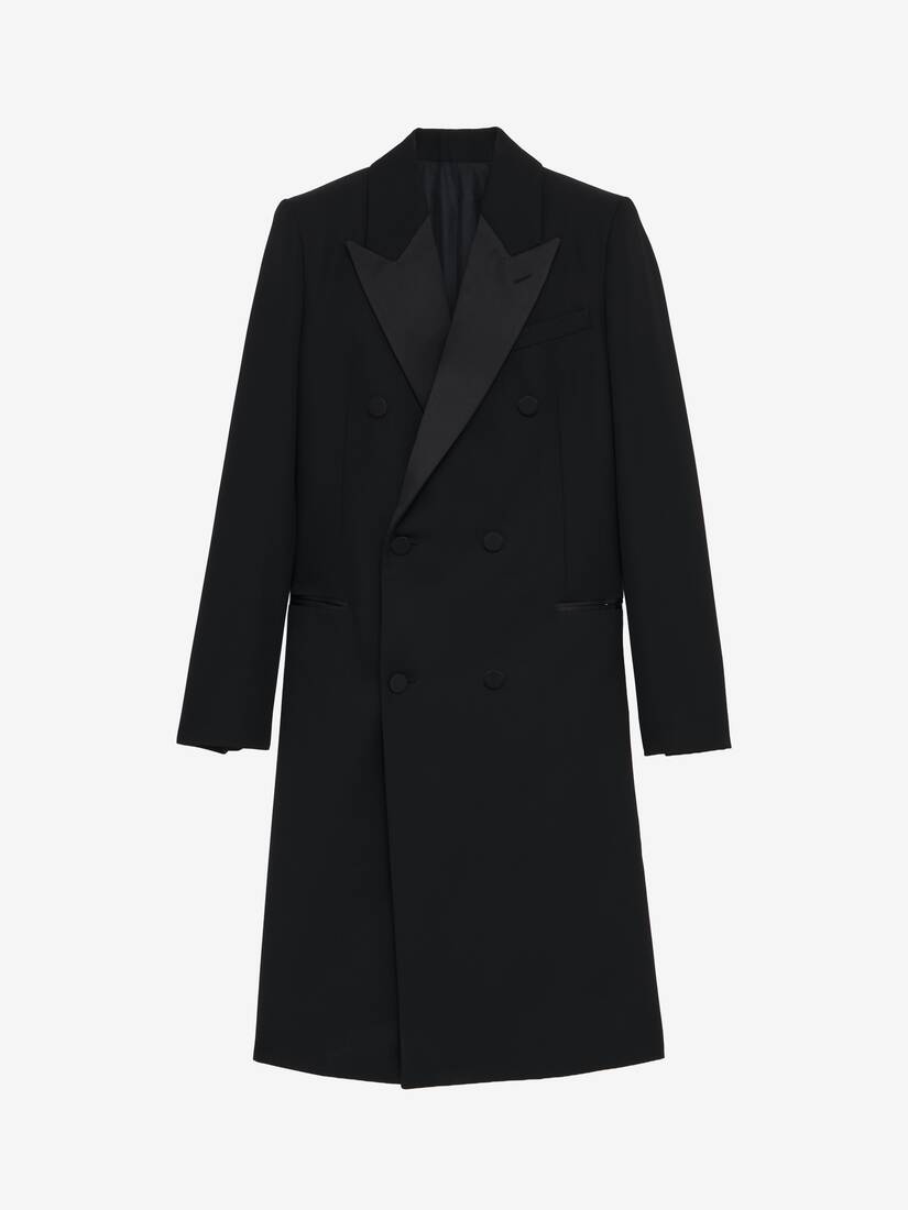 Manteau à Double Boutonnage en Feutre de Laine