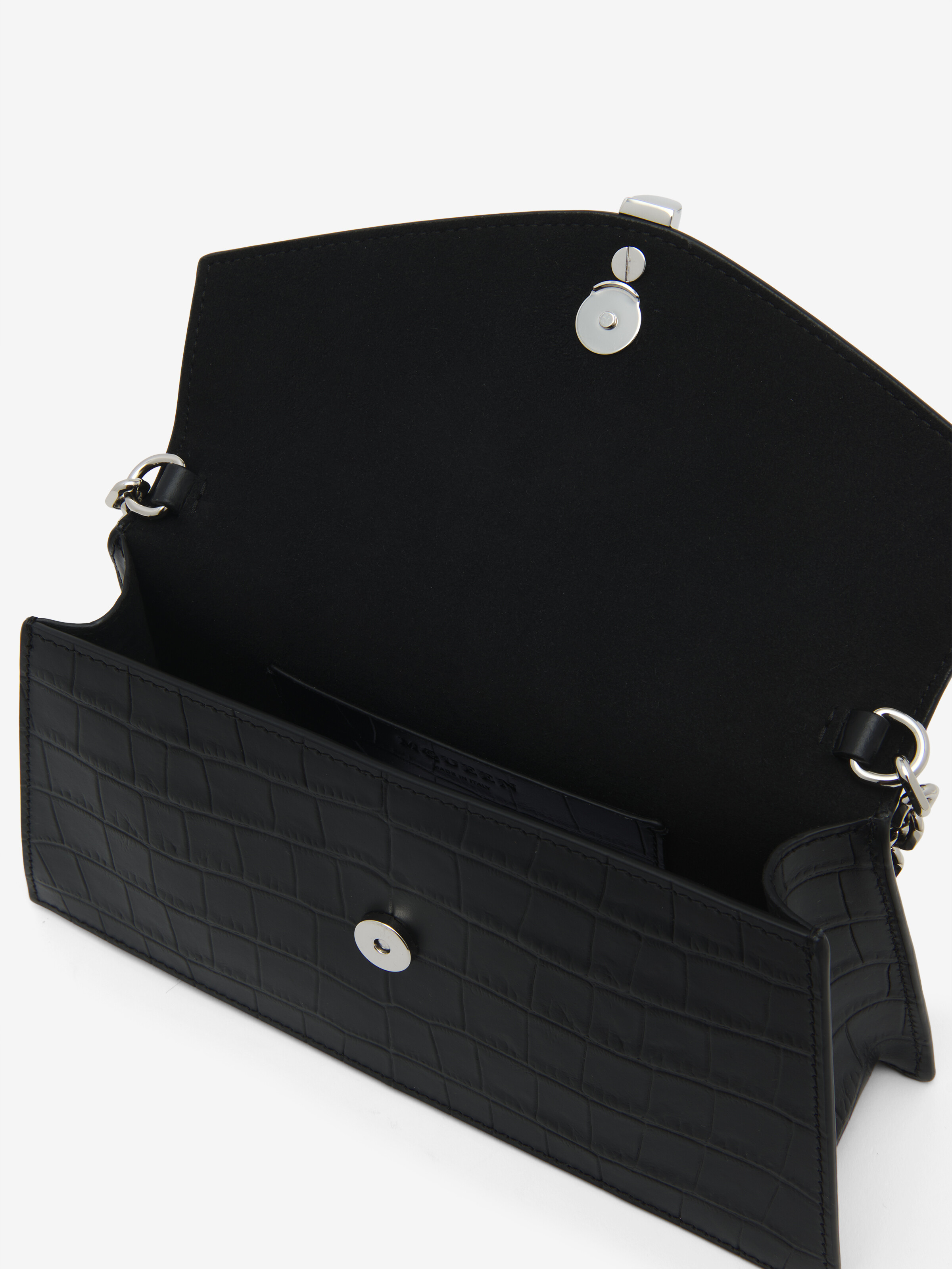 Women's Skull Mini in Black in Calf Leather | Alexander McQueen - image 4