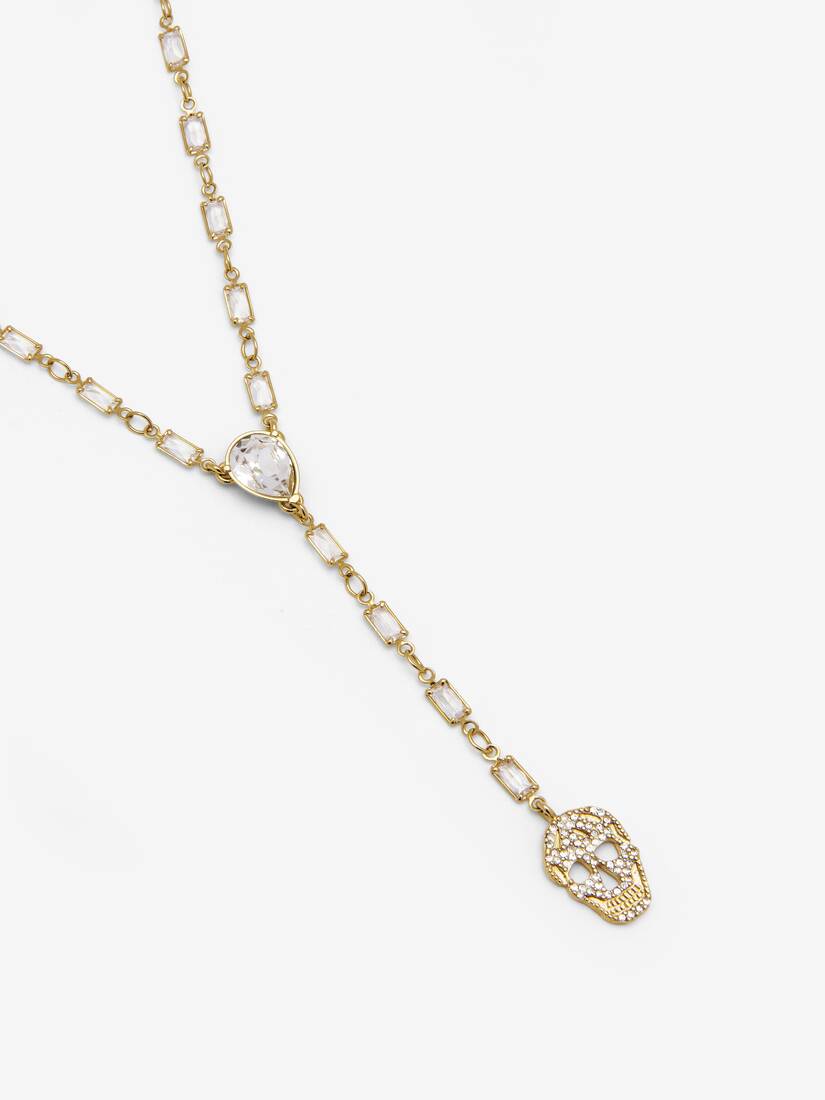 Pavé Skull Necklace | Alexander McQueen - image 3