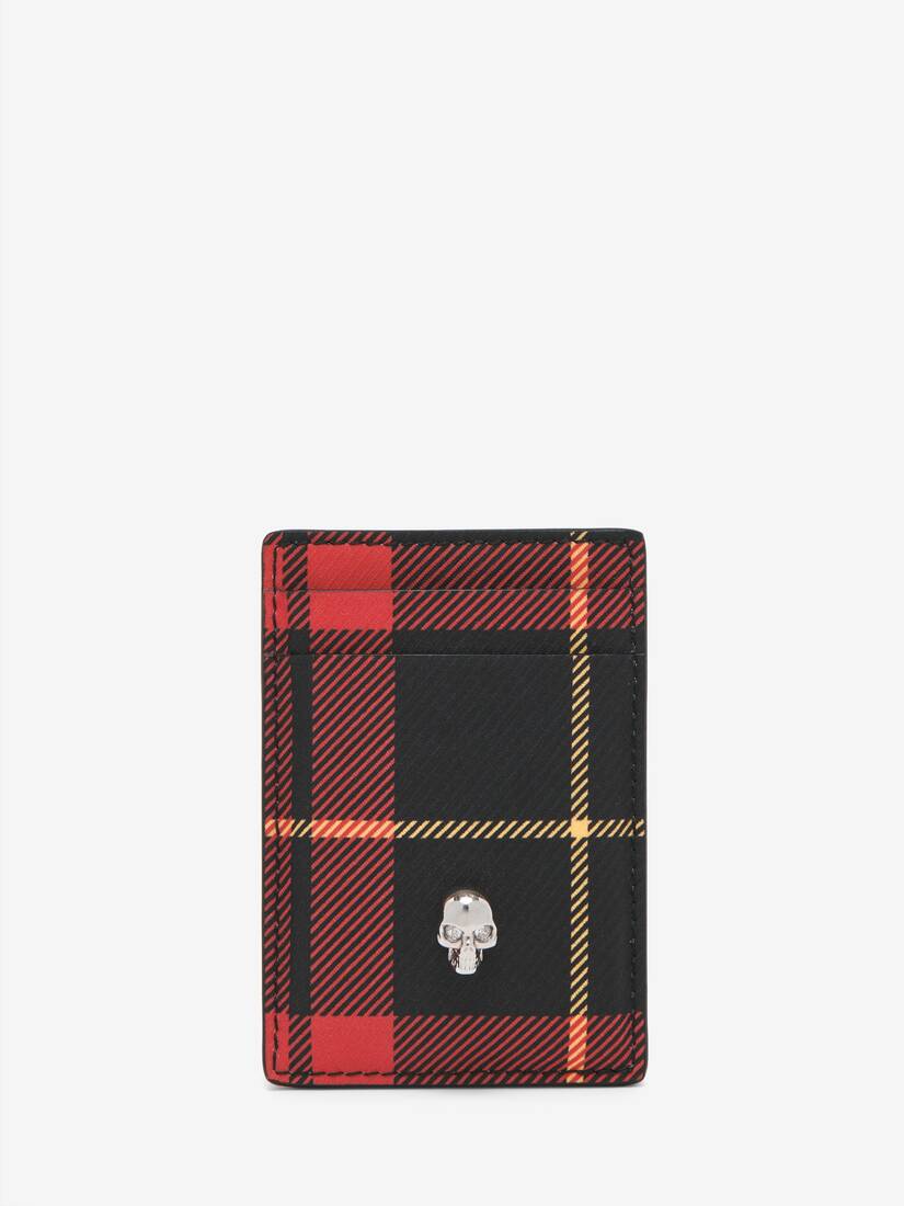Tartan Magnetic Card Holder | Alexander McQueen - image 1