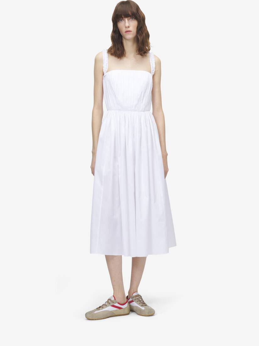 Gathered Midi Dress | Alexander McQueen - image 2