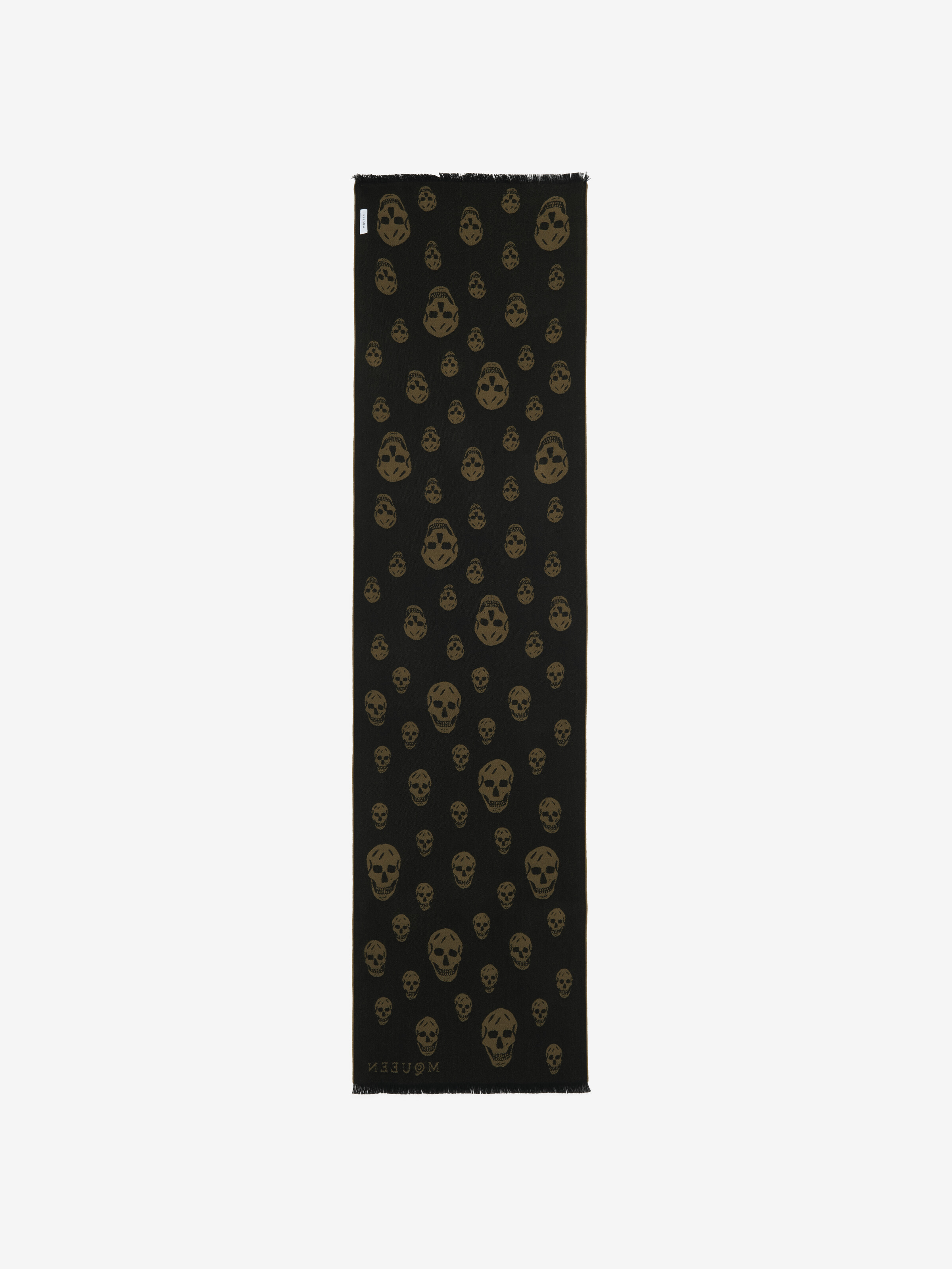 Schal aus Skull-Woll-Jacquard
