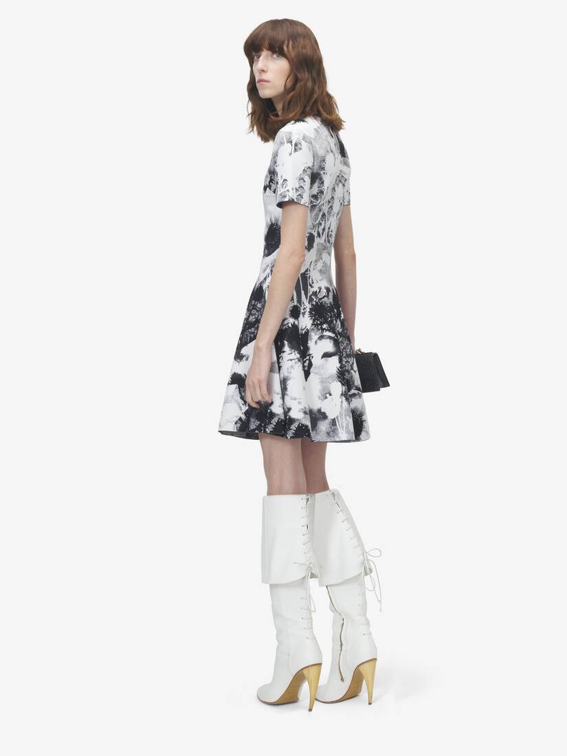 Floral Jacquard Mini Dress | Alexander McQueen - image 4