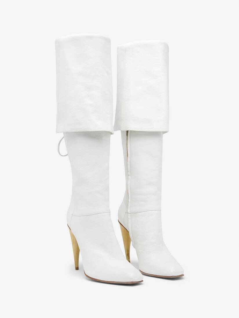 Horn Heel Knee-High Boot | Alexander McQueen - image 2