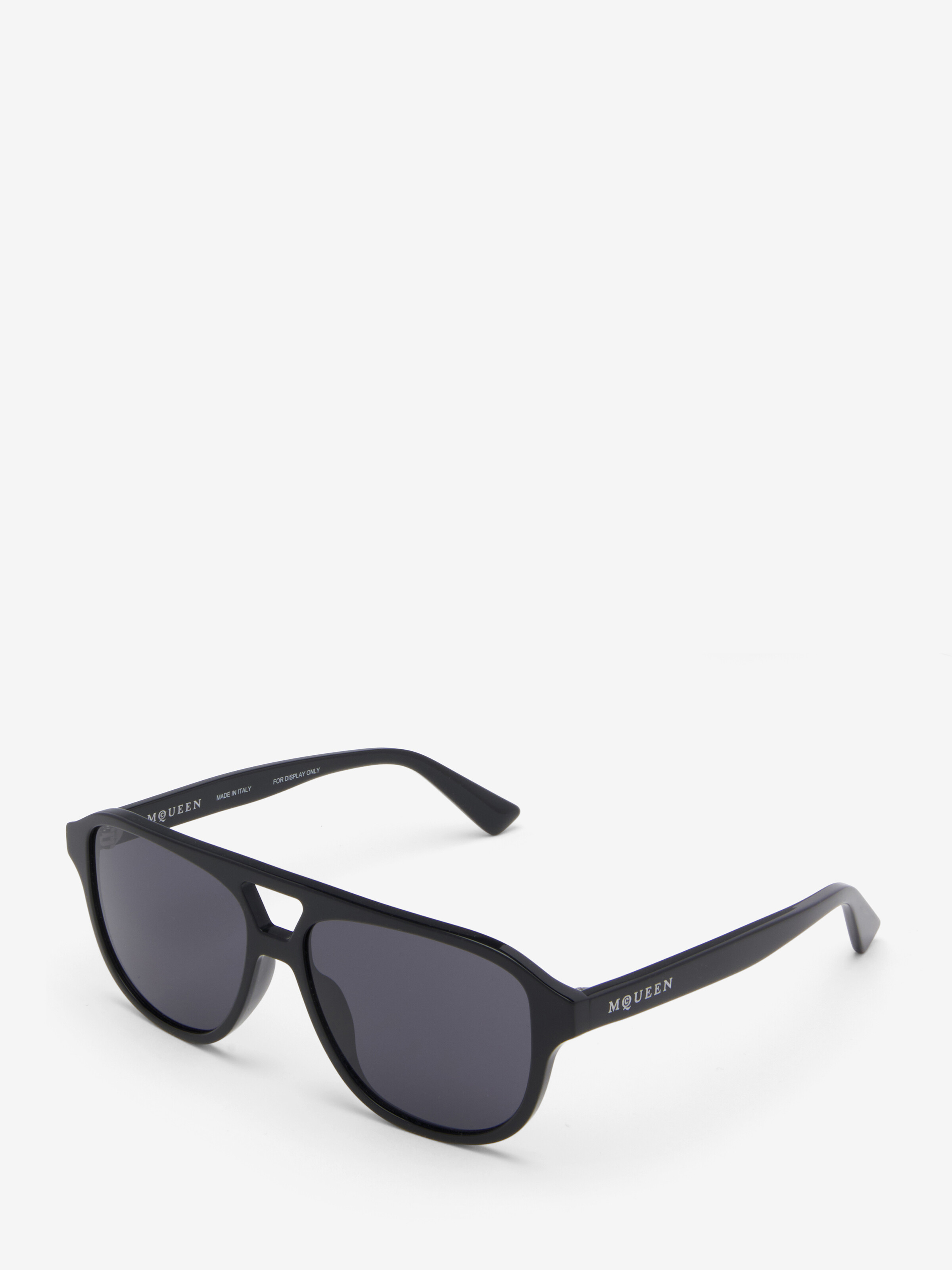 Signature Essentials Sunglasses in Black in Acetate | Alexander McQueen - image 3