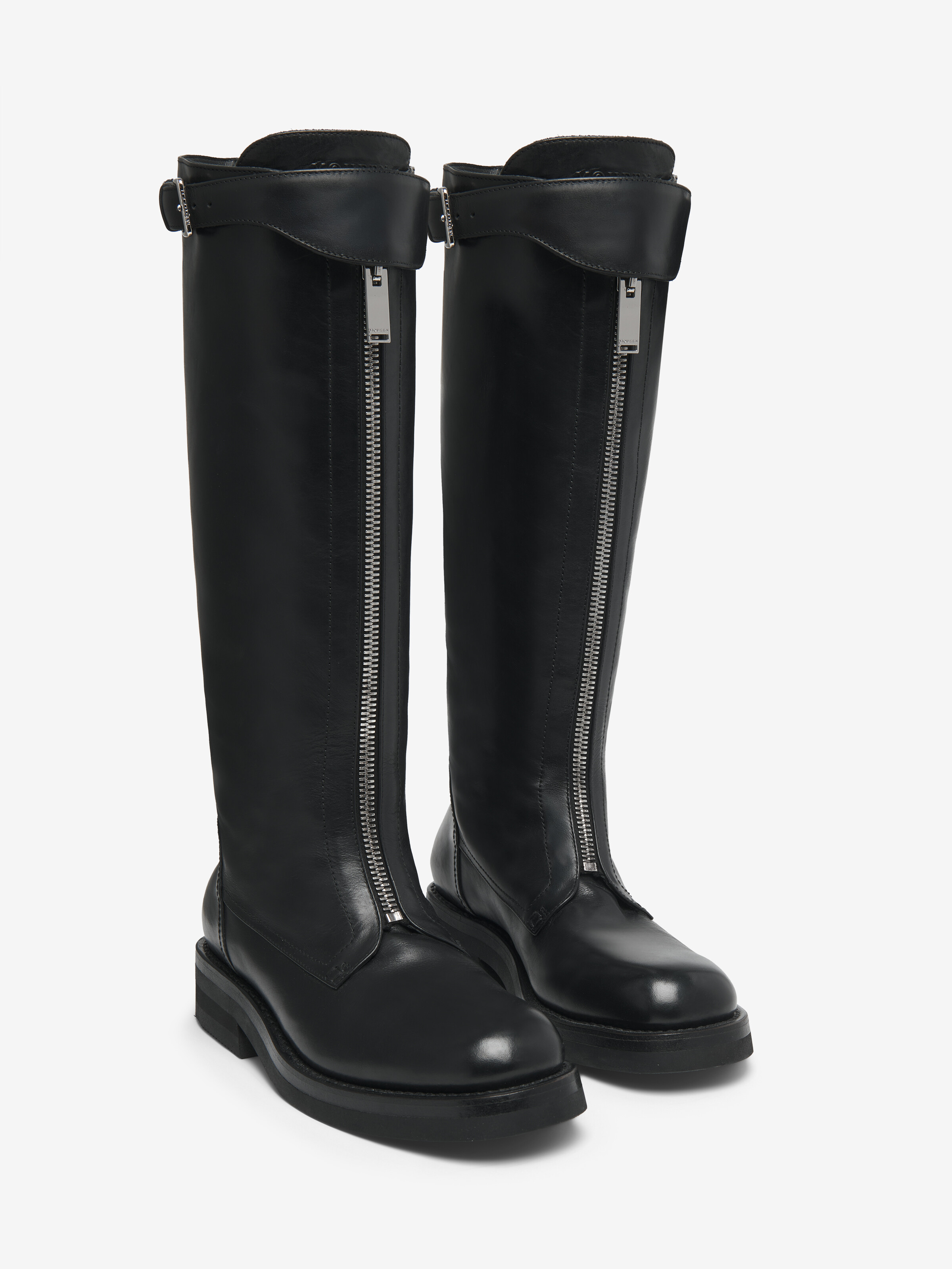 Women's Countryside Boot in Black in Calf Leather | Alexander McQueen - image 3