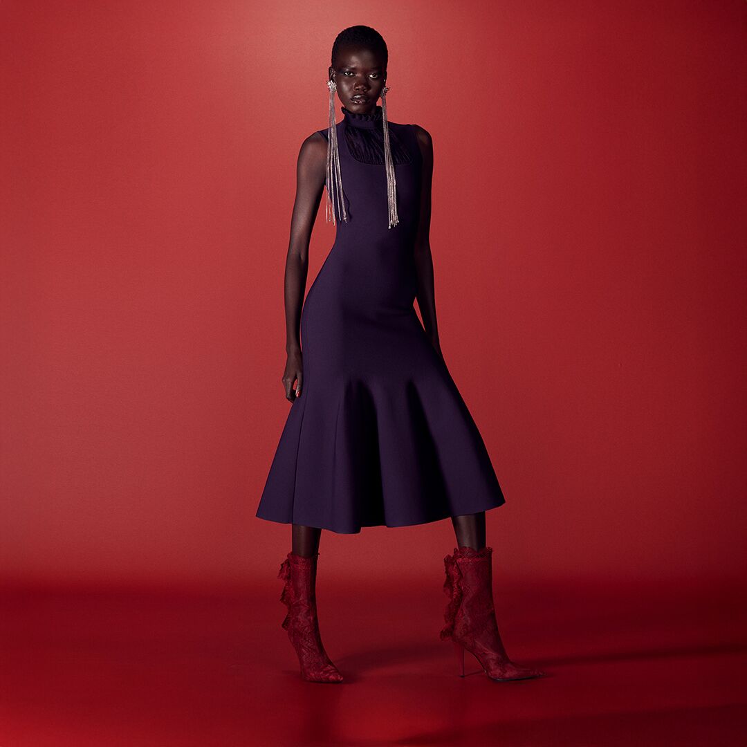 【美品・希少】Alexander McQueen フェザージャケット レッド 00016001-01.jpg