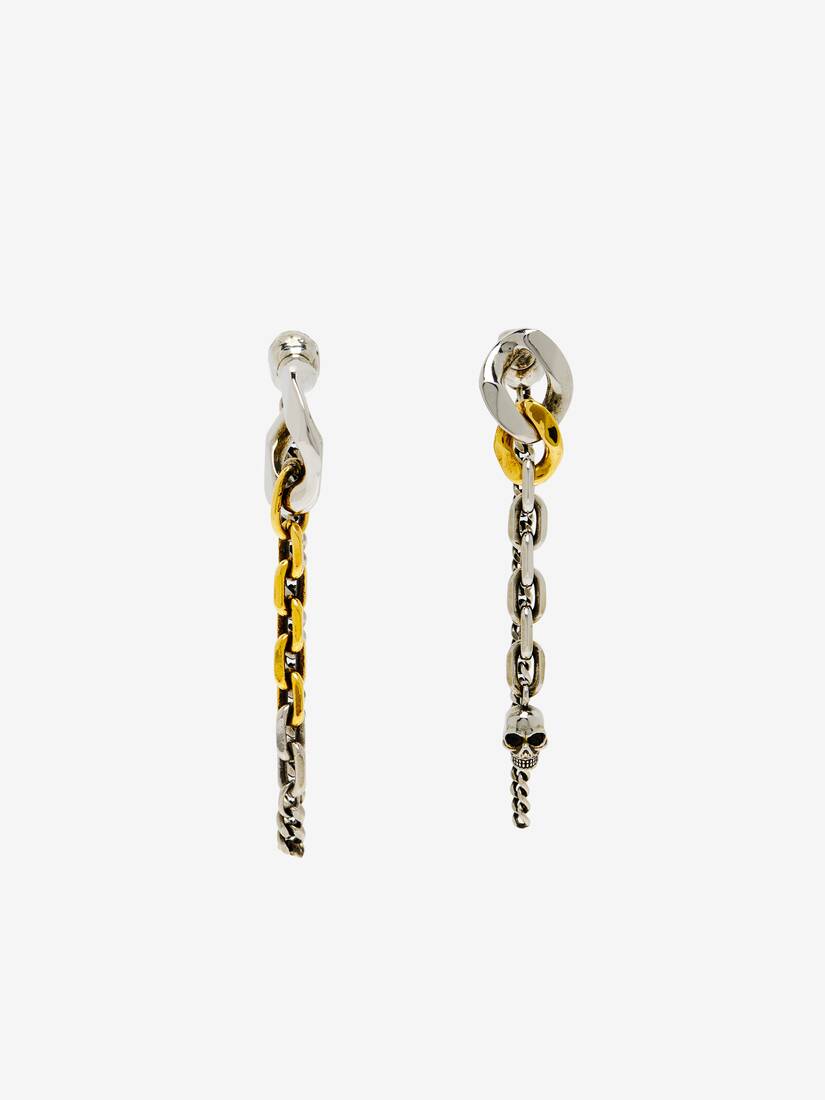 Dual Chain Earrings | Alexander McQueen - image 1