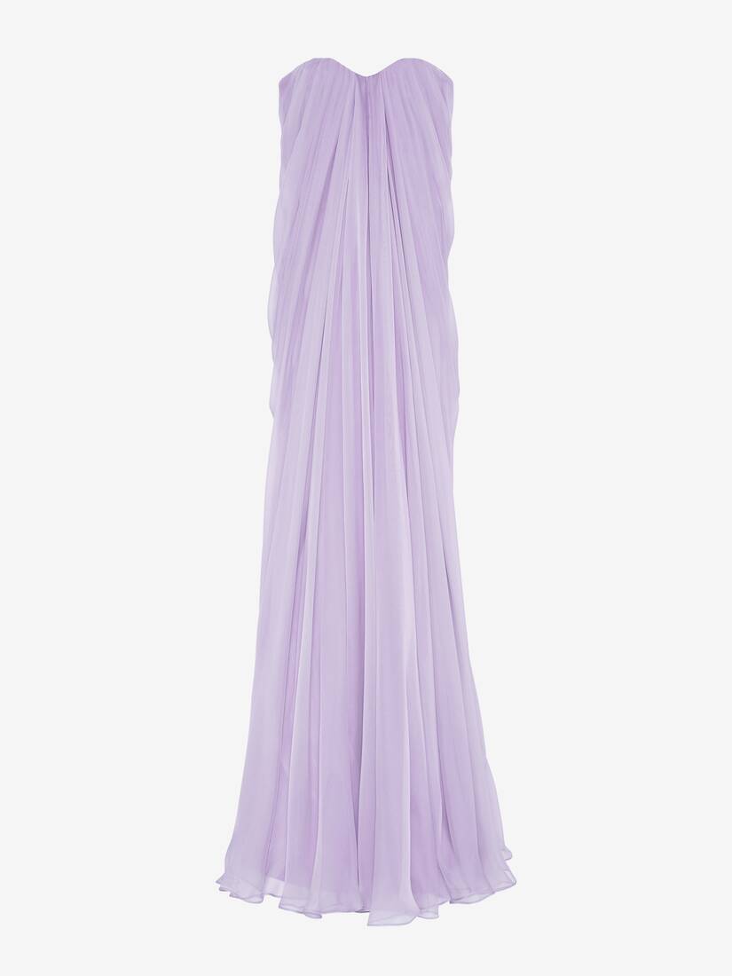 Alexander McQueen lilac evening dress
