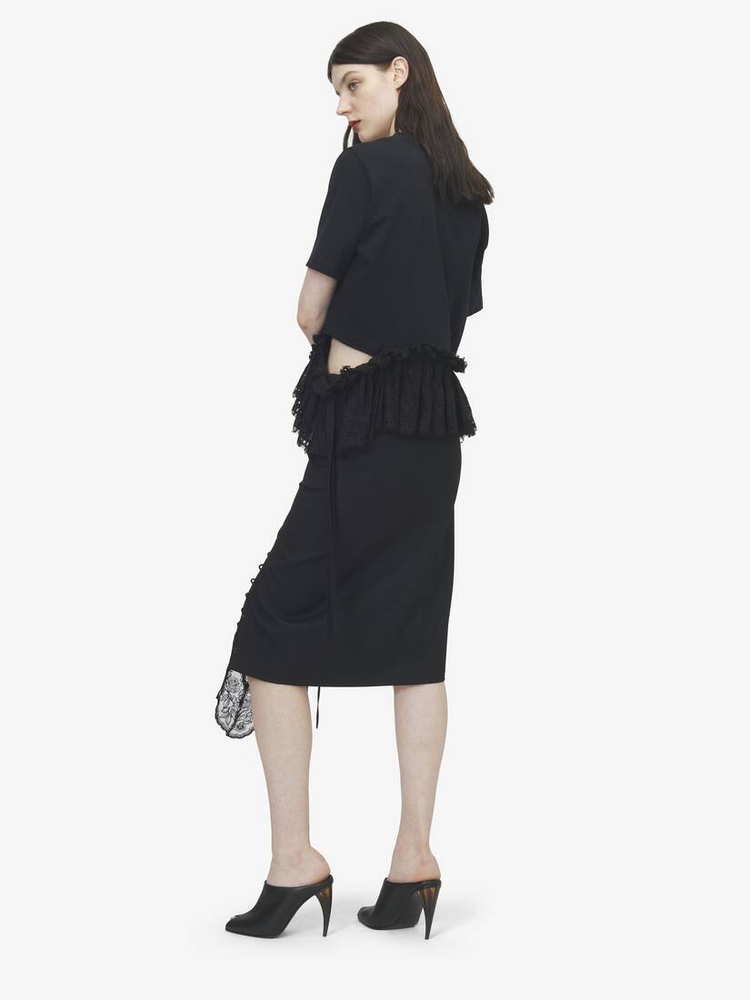 Corset Lacing Panel Pencil Skirt | Alexander McQueen - image 3