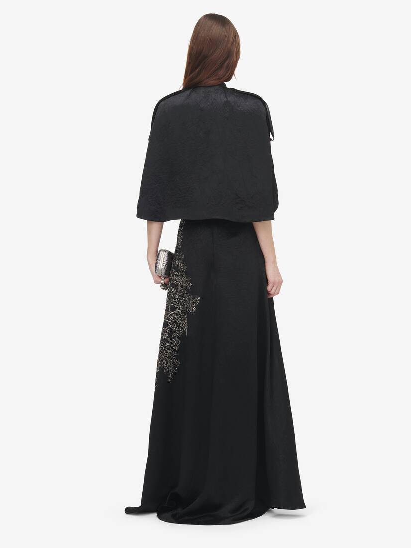 Crushed Satin Cape | Alexander McQueen - image 4