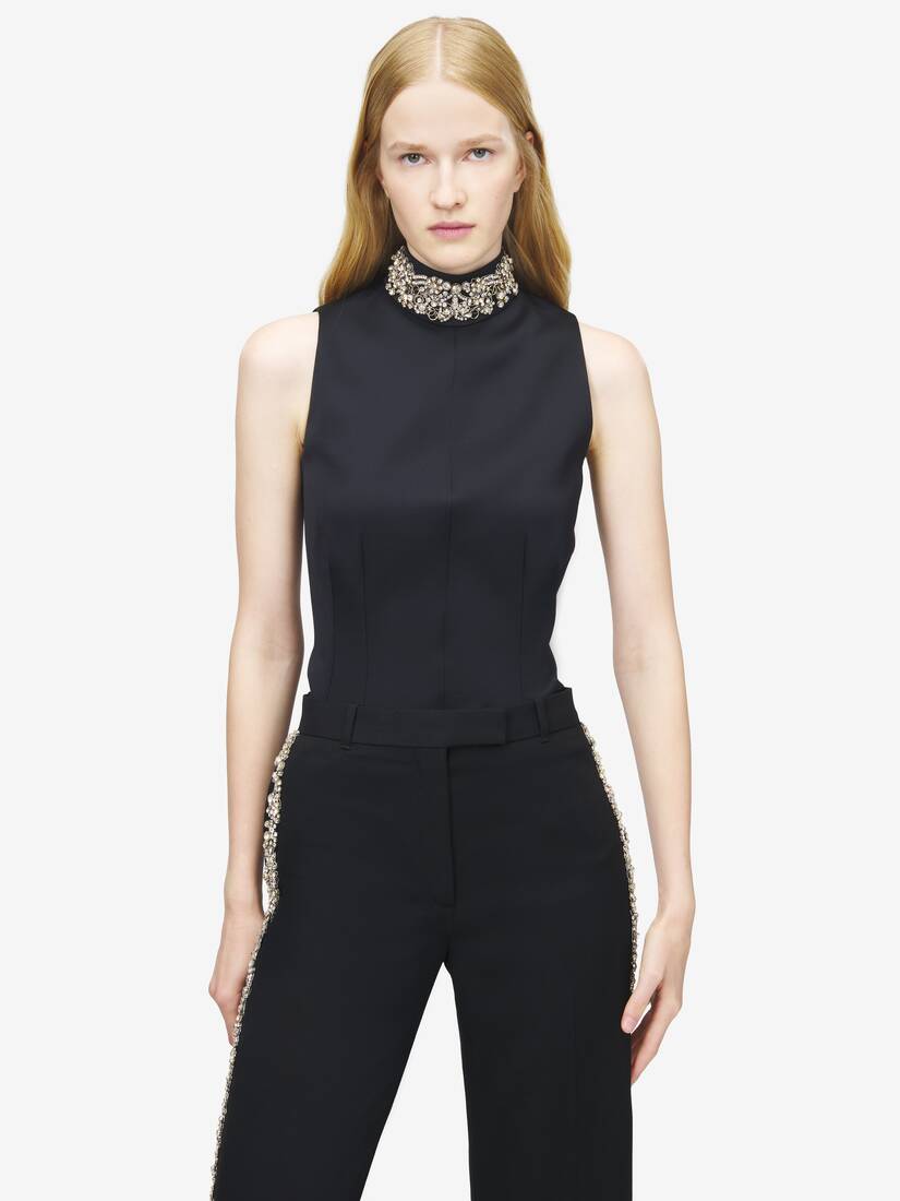 Chain Mail Embroidery Top | Alexander McQueen - image 6