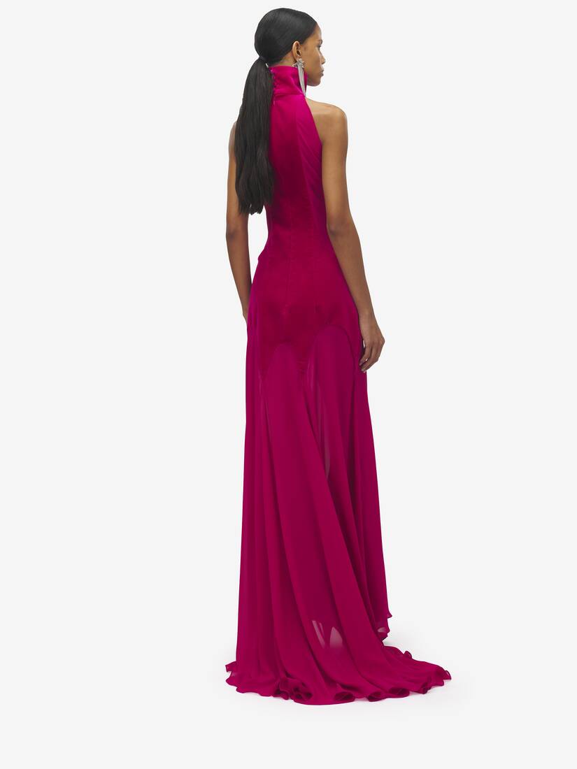 Silk Georgette Evening Dress