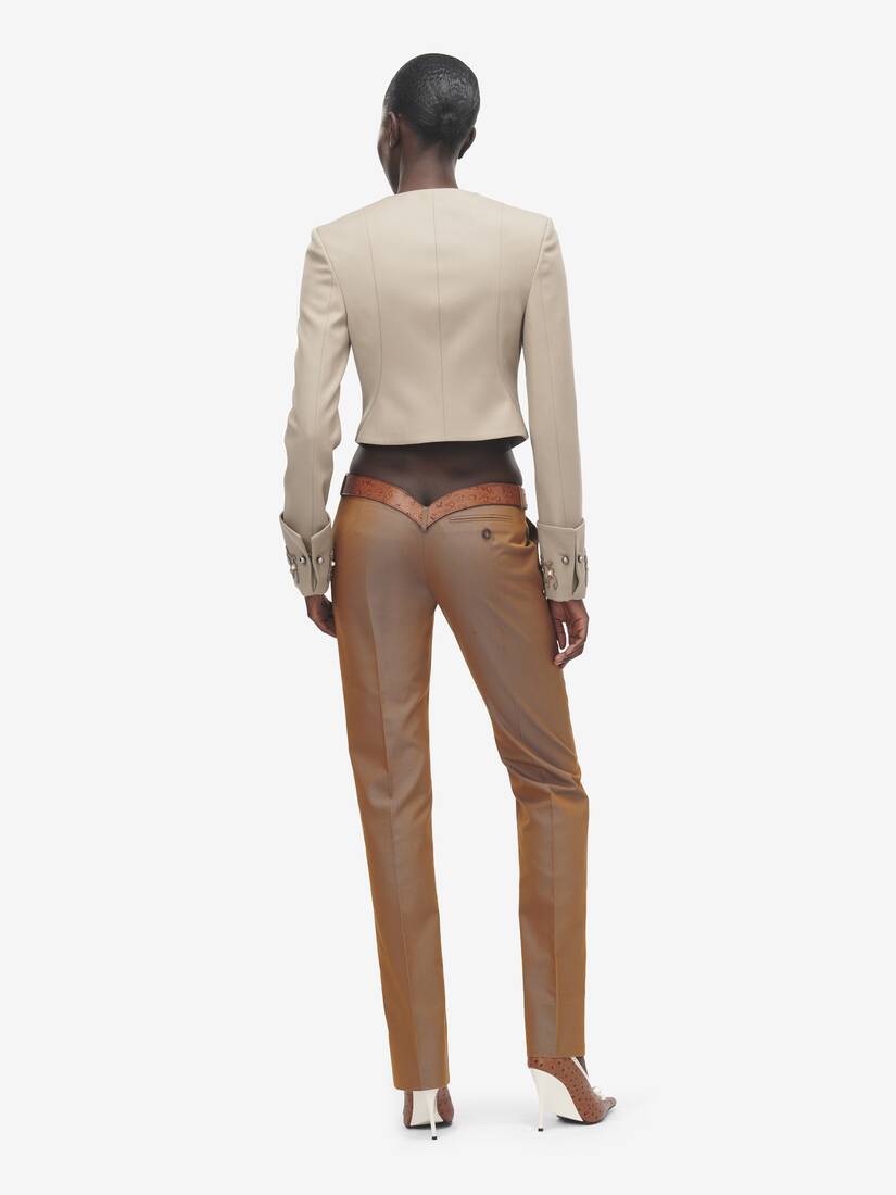 Beaded Frogging Cropped Jacket | Alexander McQueen - image 4