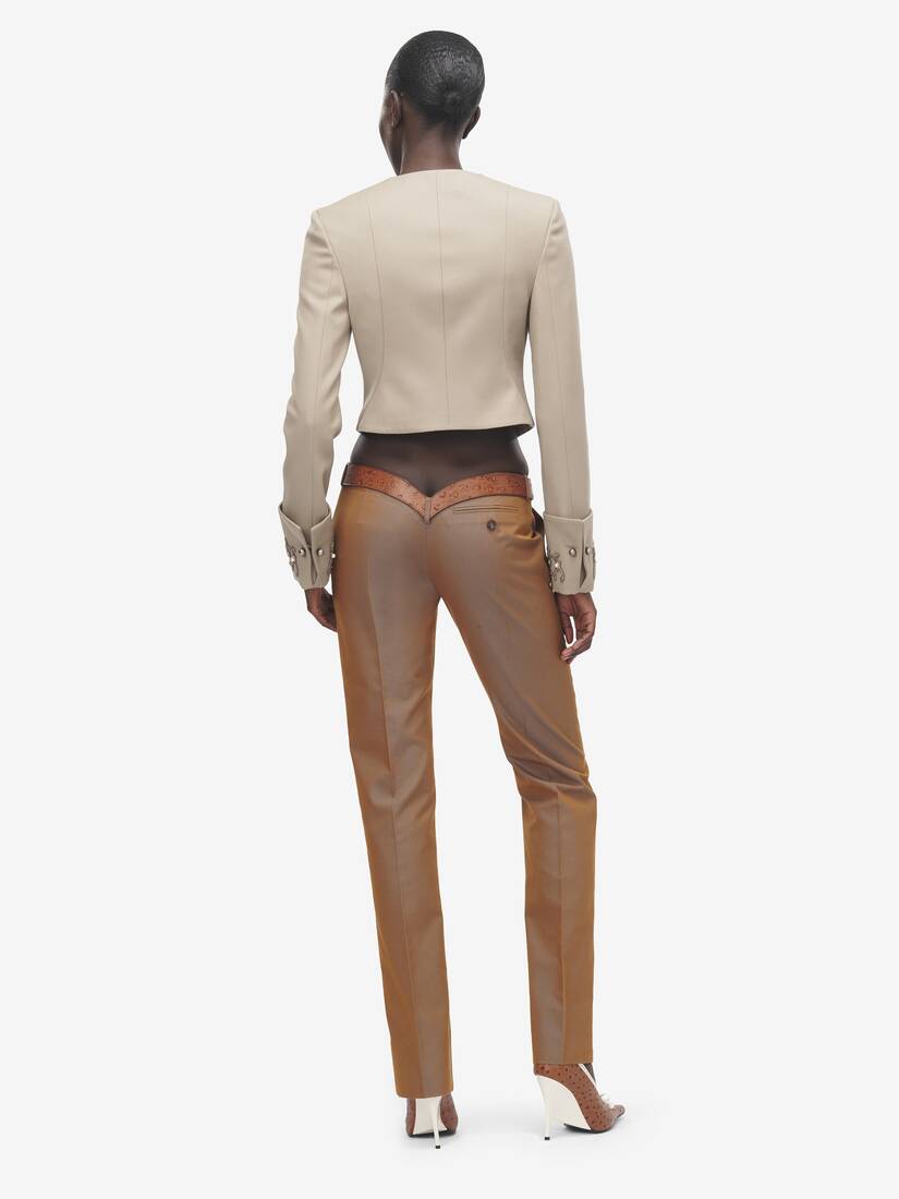 Beaded Frogging Cropped Jacket | Alexander McQueen - image 4
