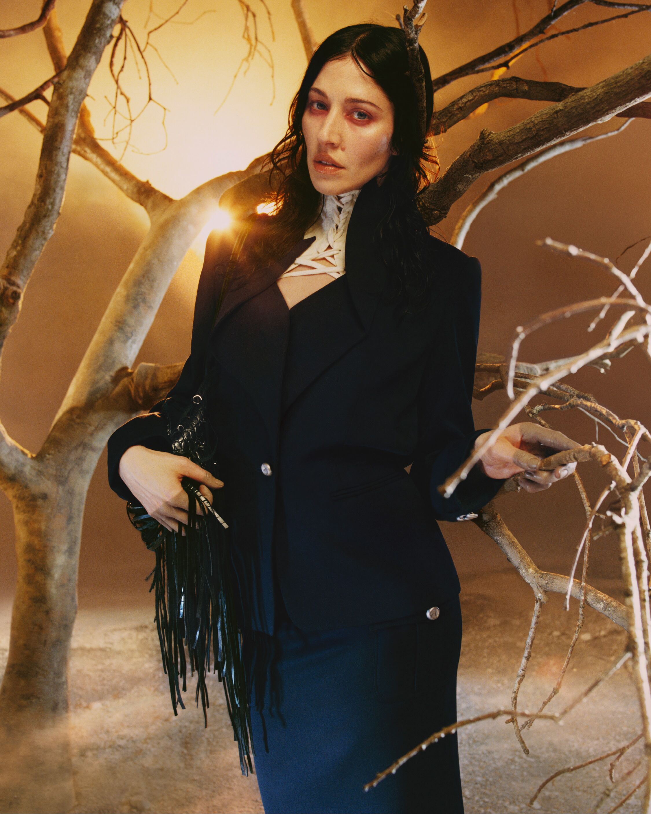 Women in McQueen tailoring