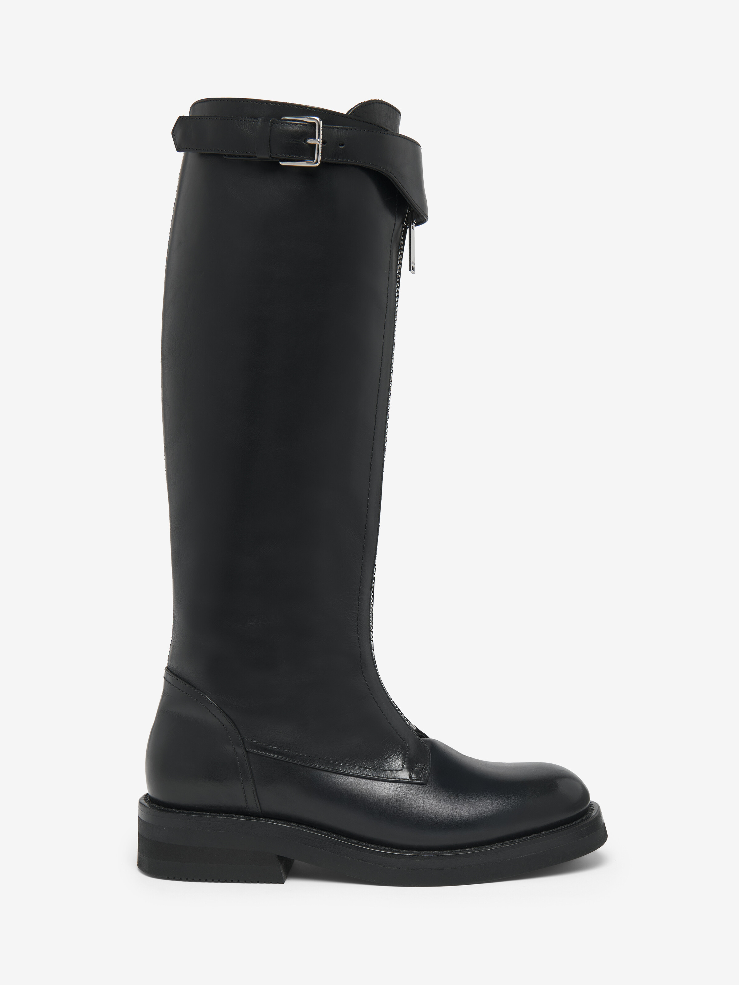 Women's Countryside Boot in Black in Calf Leather | Alexander McQueen - image 1