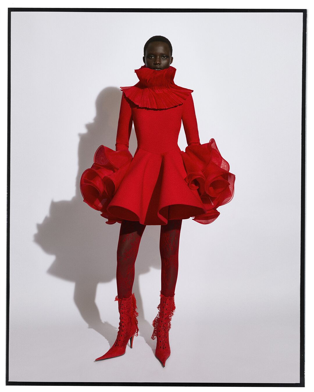 Model photographed by Suffo for McQueen Autumn Winter 2025