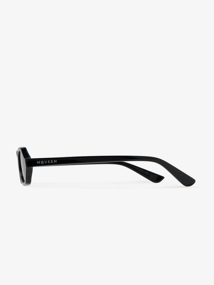 Geometric Oval Sunglasses | Alexander McQueen - image 4