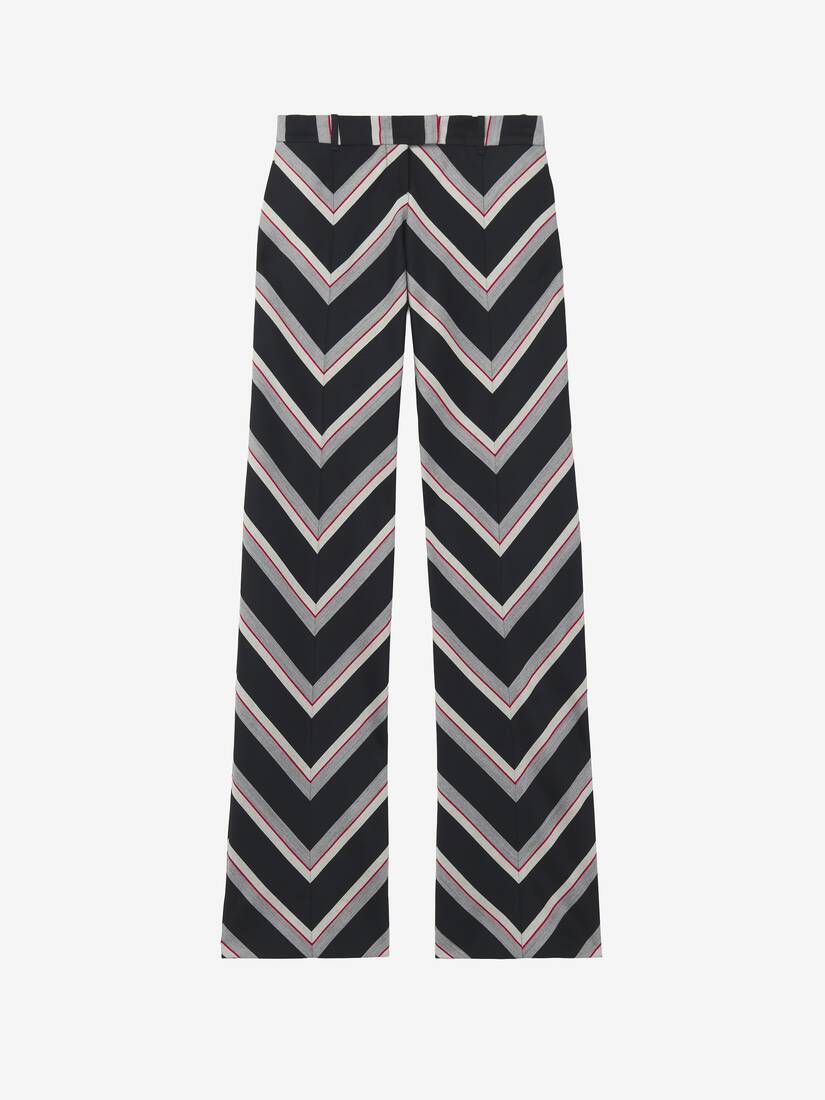 Pantalon Bumster à chevrons rayés | Alexander McQueen - image 1