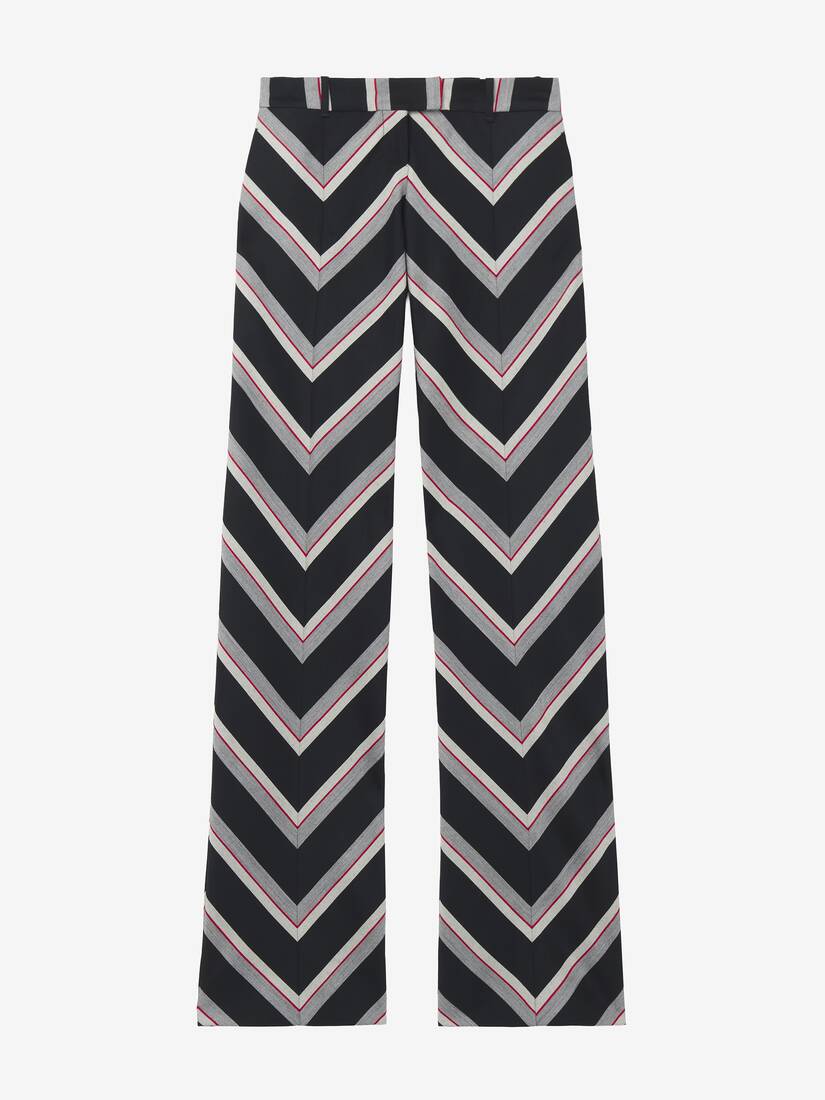 Bumster-Hose mit Chevron-Streifen | Alexander McQueen - image 1