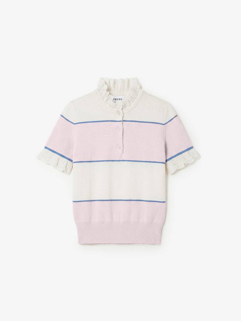 Top a righe con volant | Alexander McQueen - image 1
