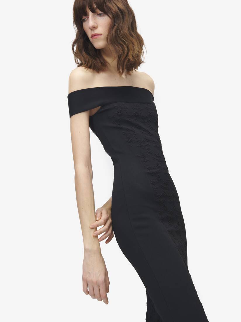 Floral Jacquard Pencil Dress | Alexander McQueen - image 4