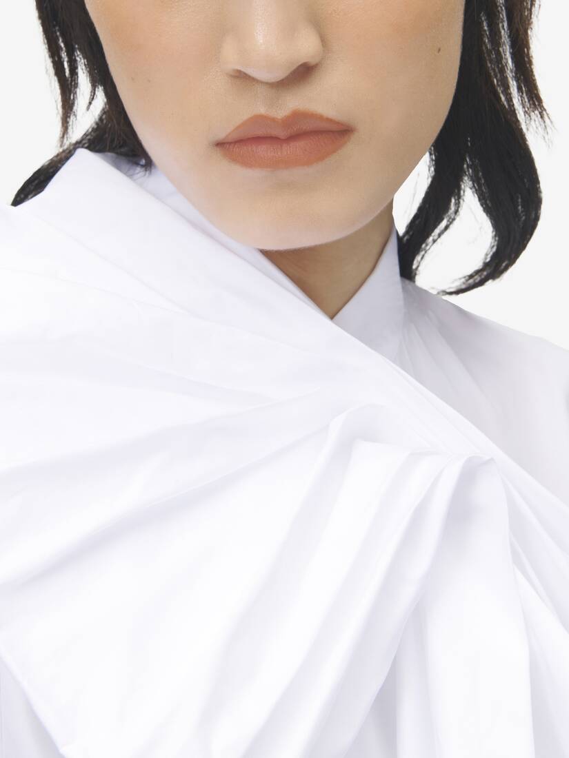 Ruffled Cotton Shirt