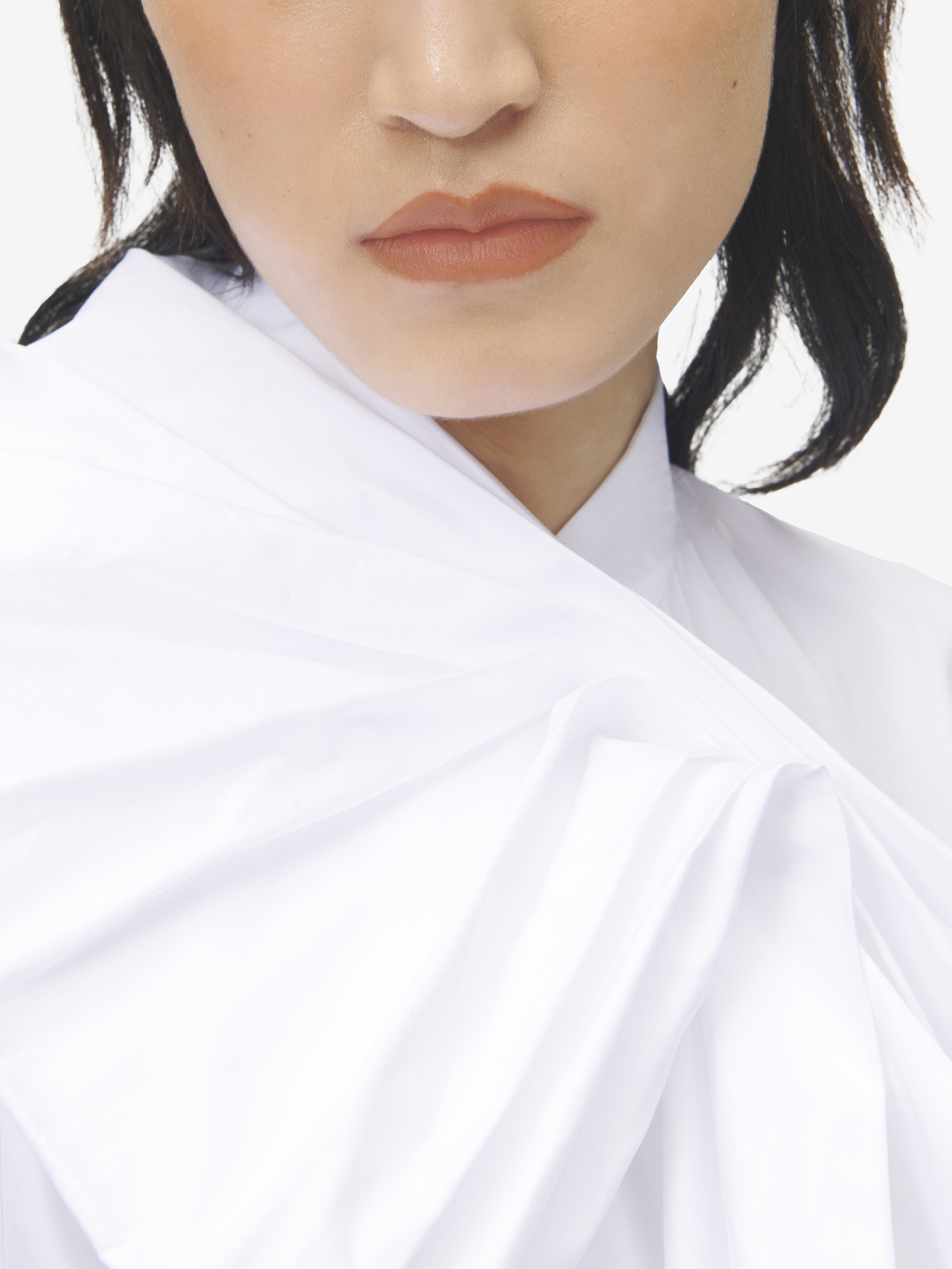 Ruffled Cotton Shirt