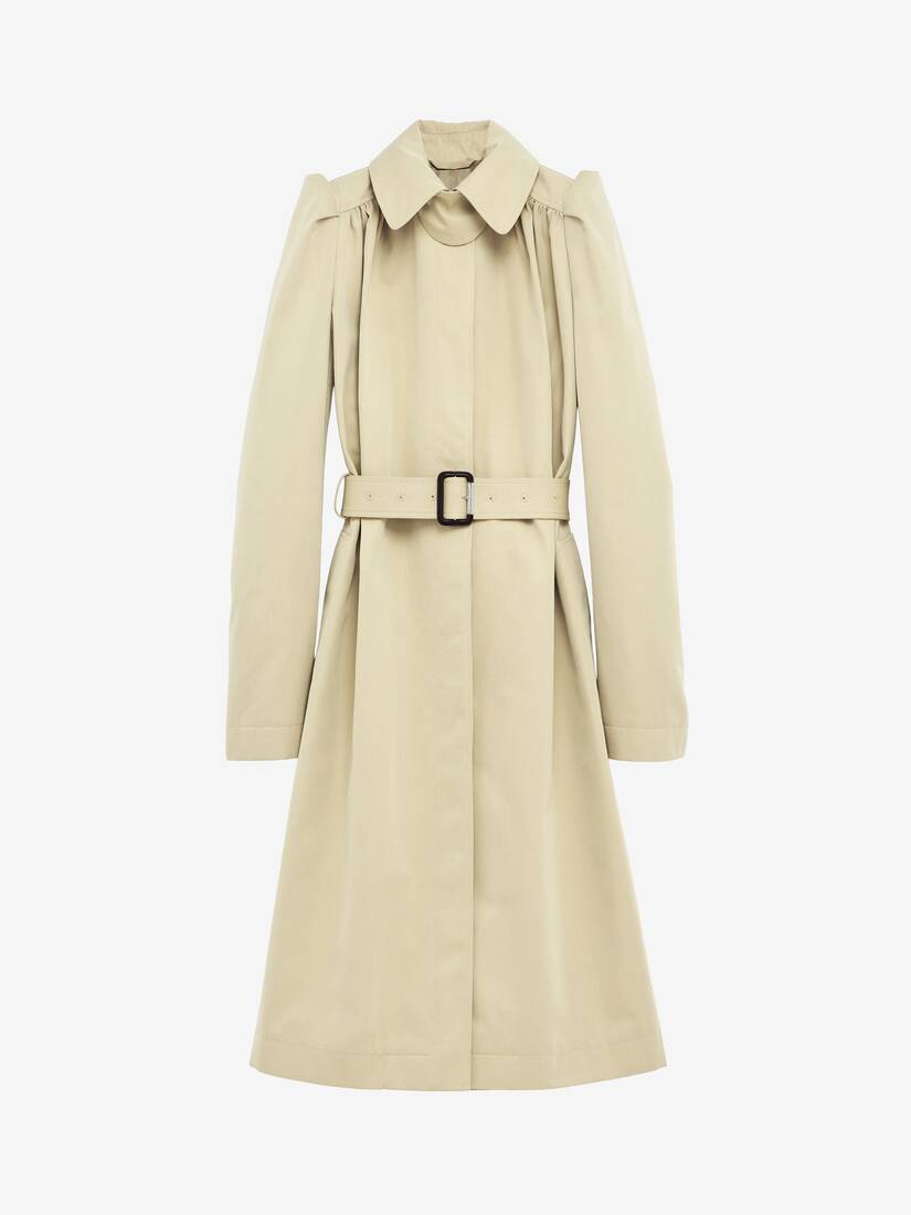 Pleated Trench Coat | Alexander McQueen - image 2