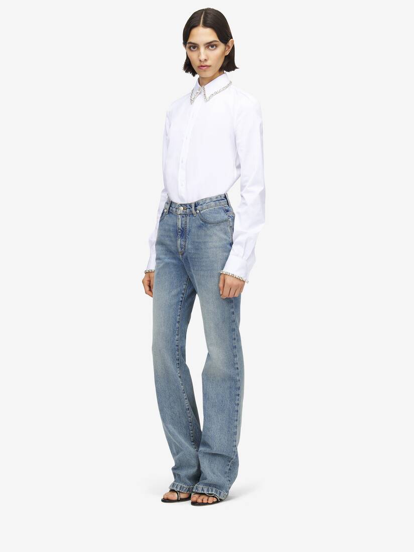 Crystal Embroidery Shirt