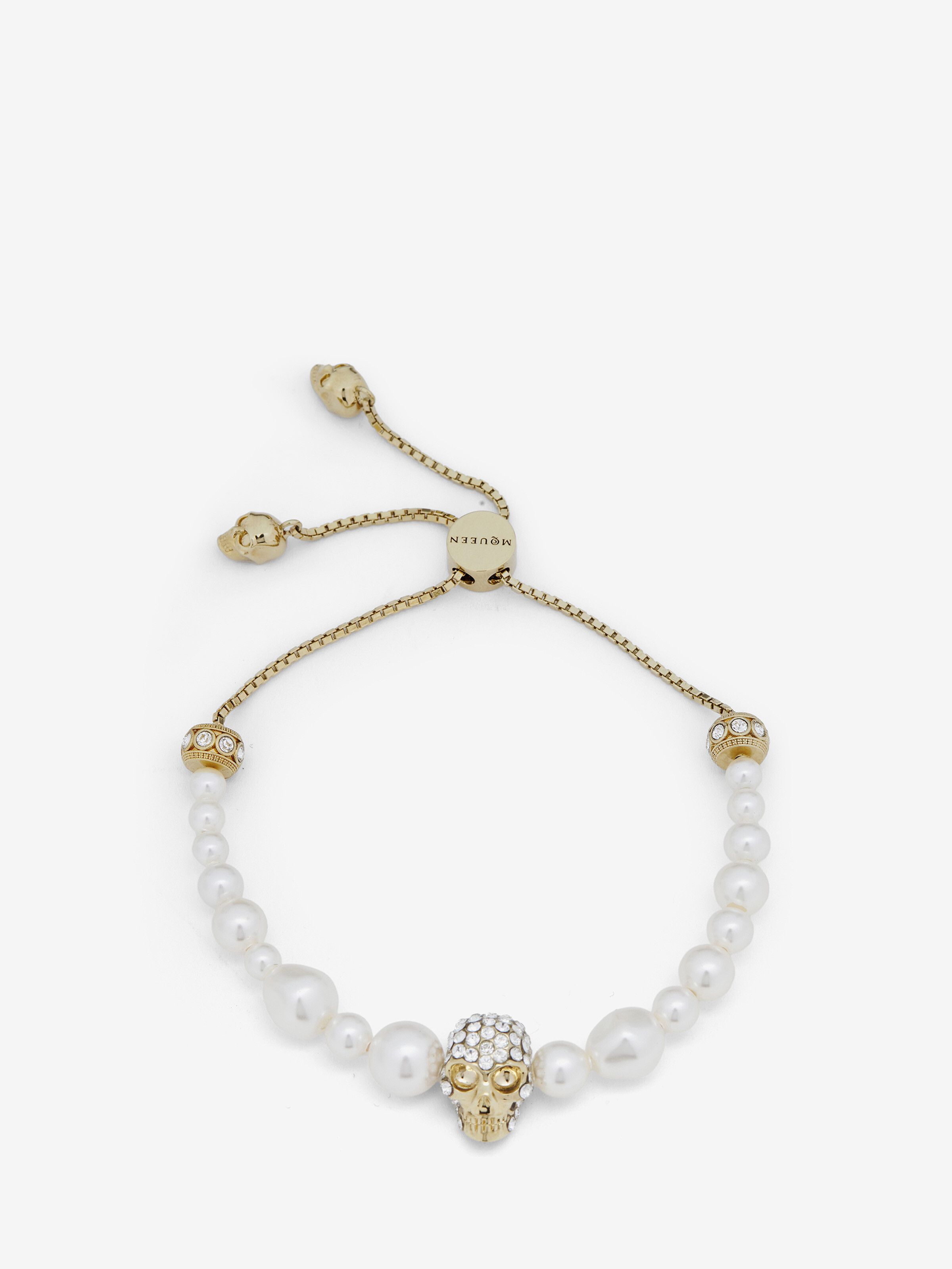 Skull and Pearl Friendship Bracelet