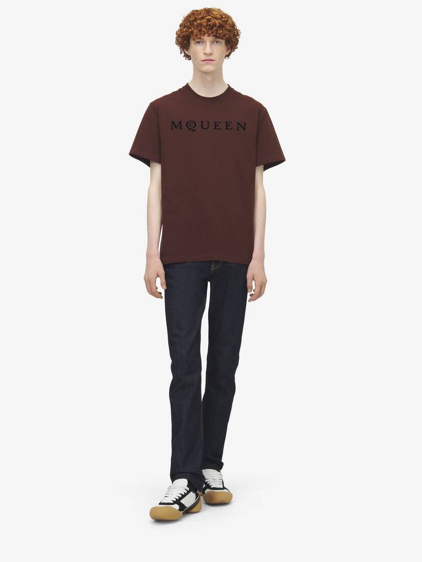 Flocked McQueen Logo T-shirt