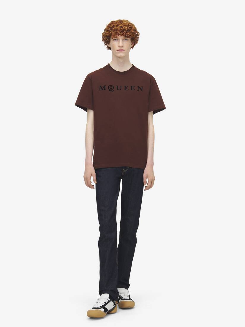 Flocked McQueen Logo T-shirt