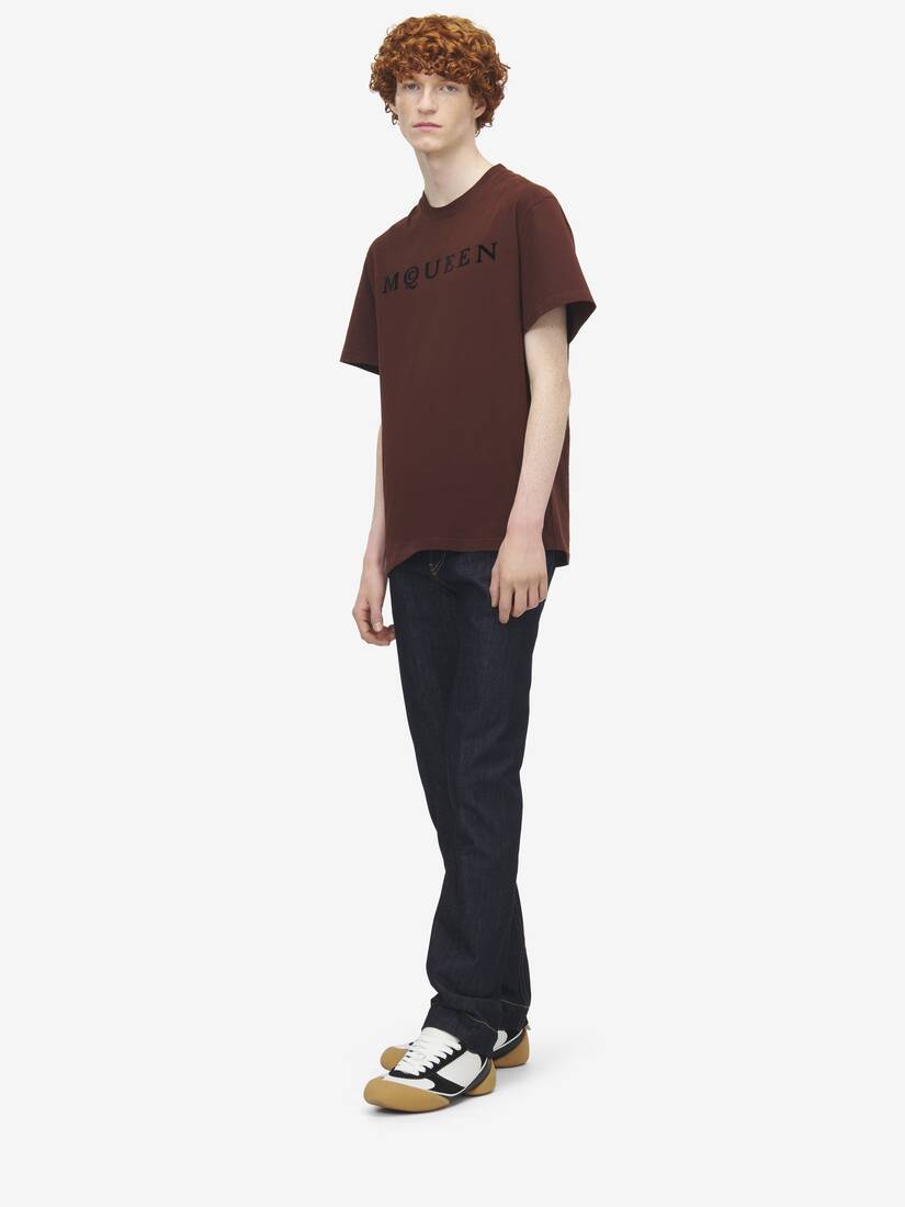 T-Shirt mit beflockten McQueen Logo | Alexander McQueen - image 3