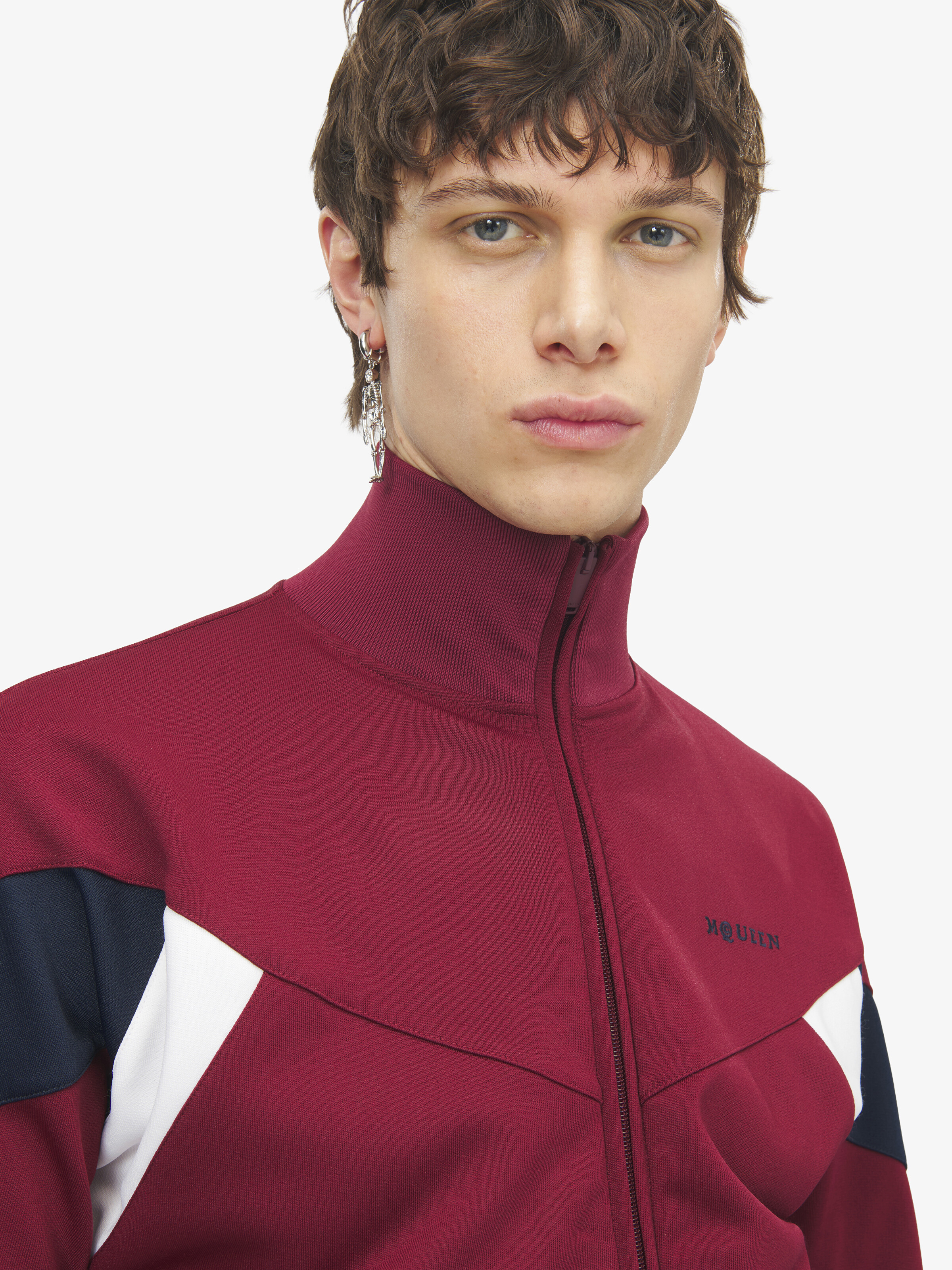 Boucle d’oreille Dancing Skeleton pour Homme en Finition argent in Laiton | Alexander McQueen - image 2