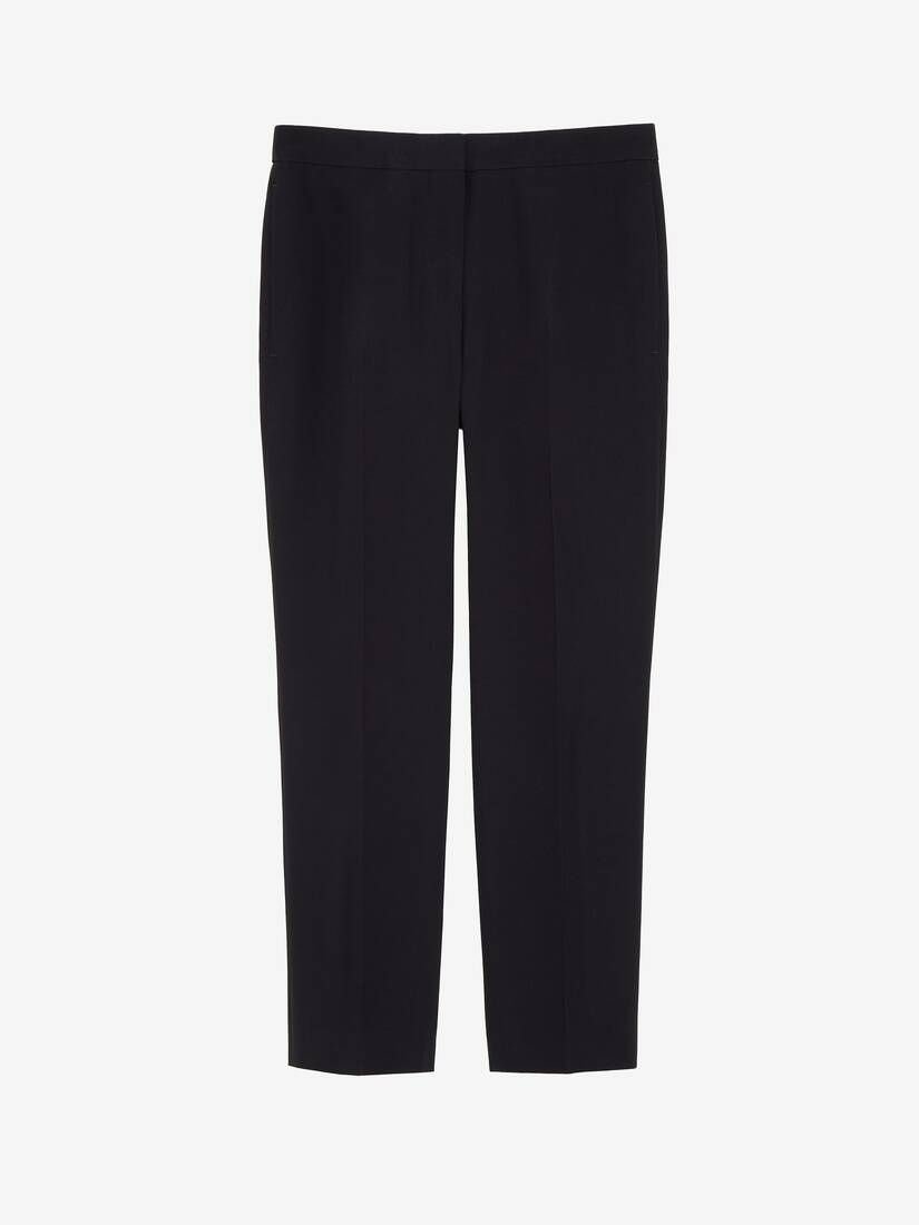 리프 크레이프 시가렛 팬츠 | Alexander McQueen - image 1