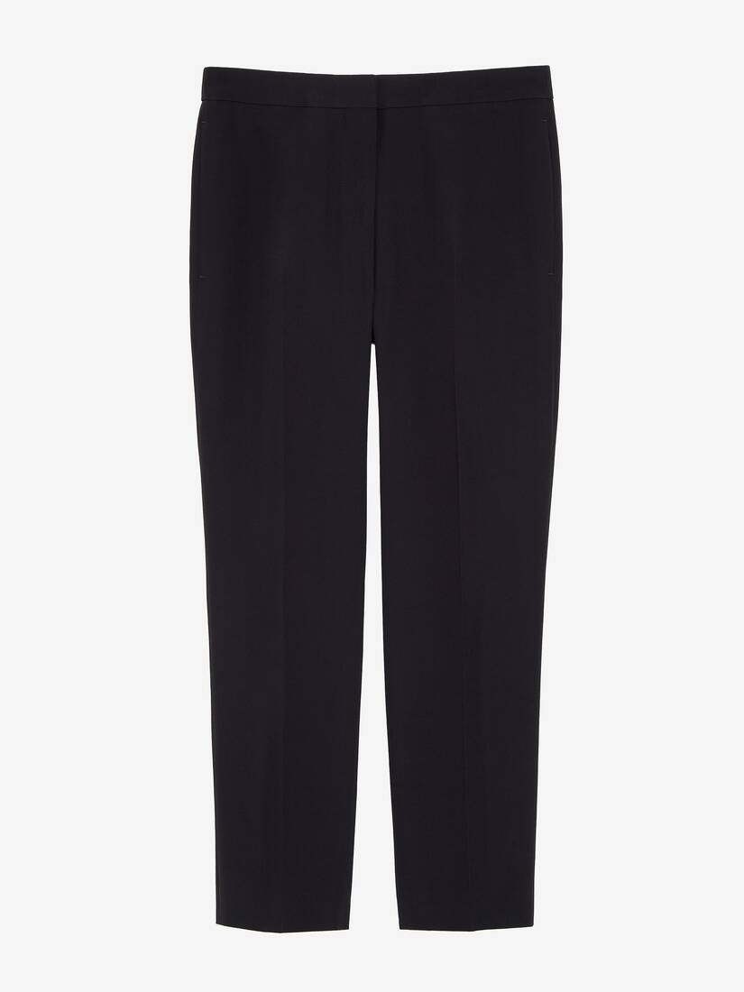 Leaf Crepe Cigarette Trouser | Alexander McQueen - image 1