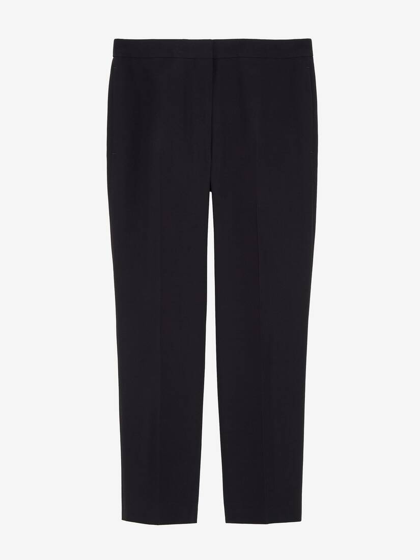 Leaf Crepe Cigarette Trouser | Alexander McQueen - image 1