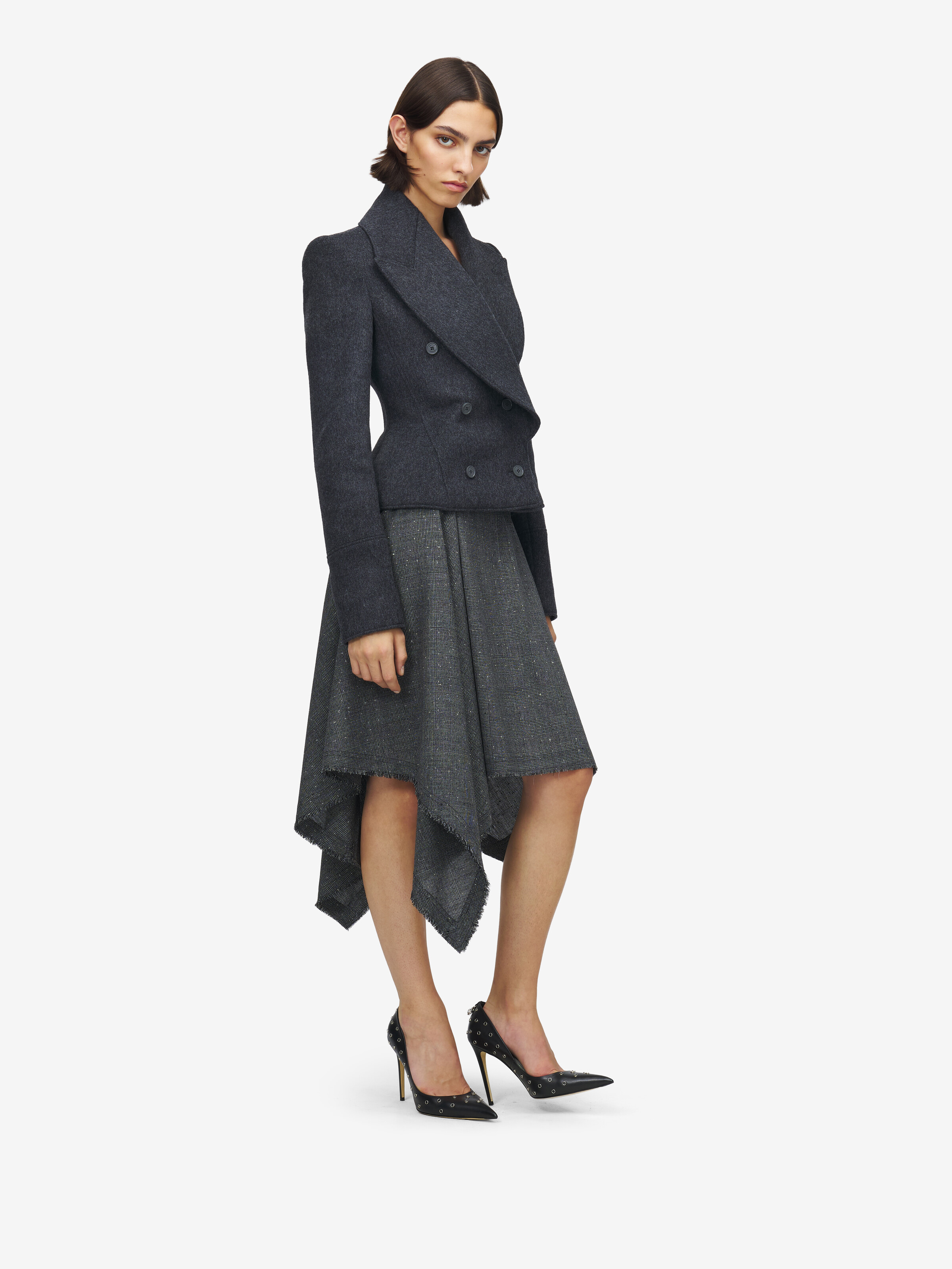 Wool Felt Double-breasted Coat