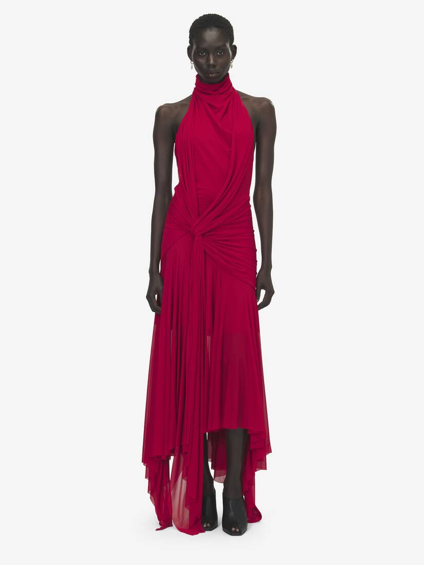 Asymmetric Draped Dress | Alexander McQueen - image 2