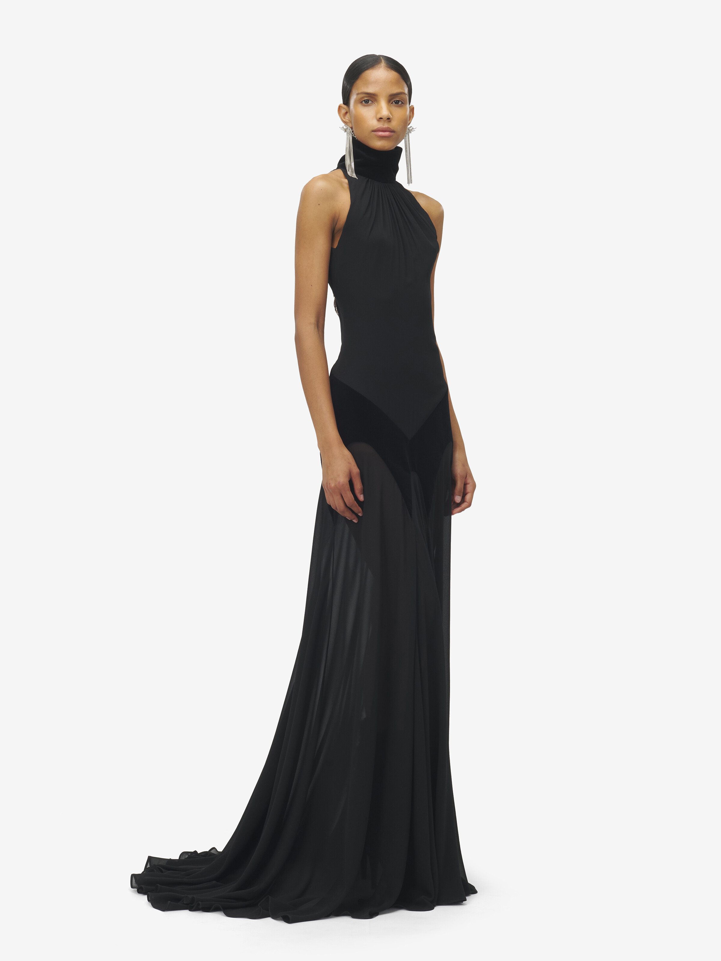 Abendkleid aus Seidengeorgette