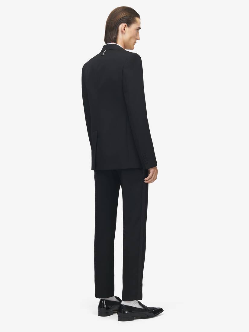 Crystal Embroidery Single-breasted Jacket | Alexander McQueen - image 4