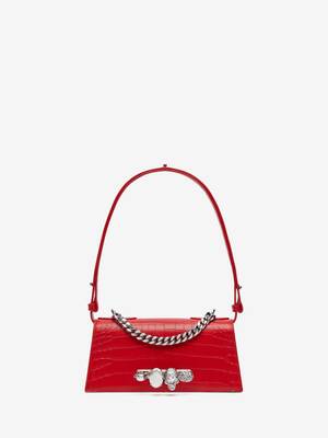 Women's Jewelled Mini in Red | McQueen US