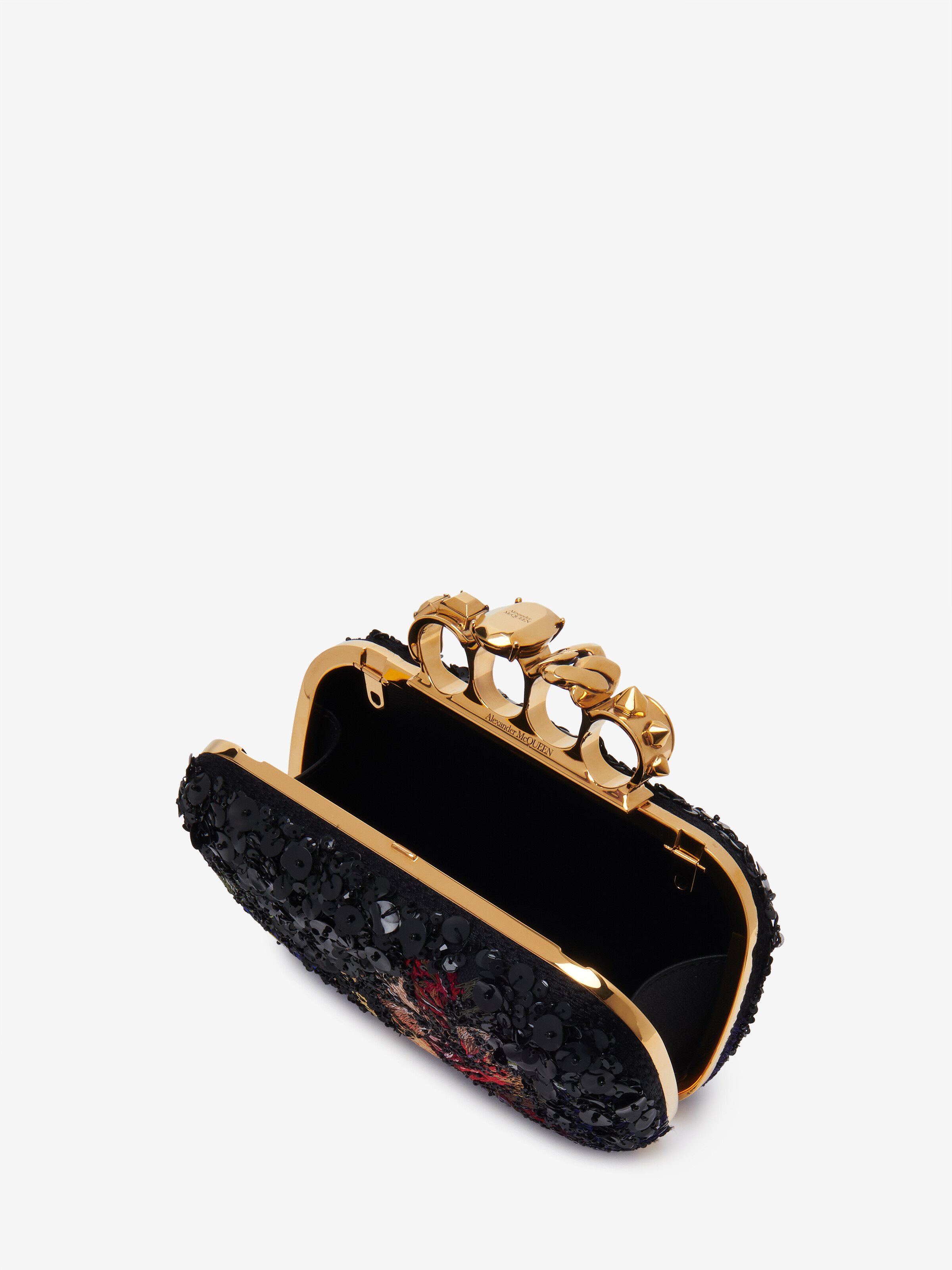 Women's Knuckle Clutch in Multicolour in Lamb Leather | Alexander McQueen - image 4